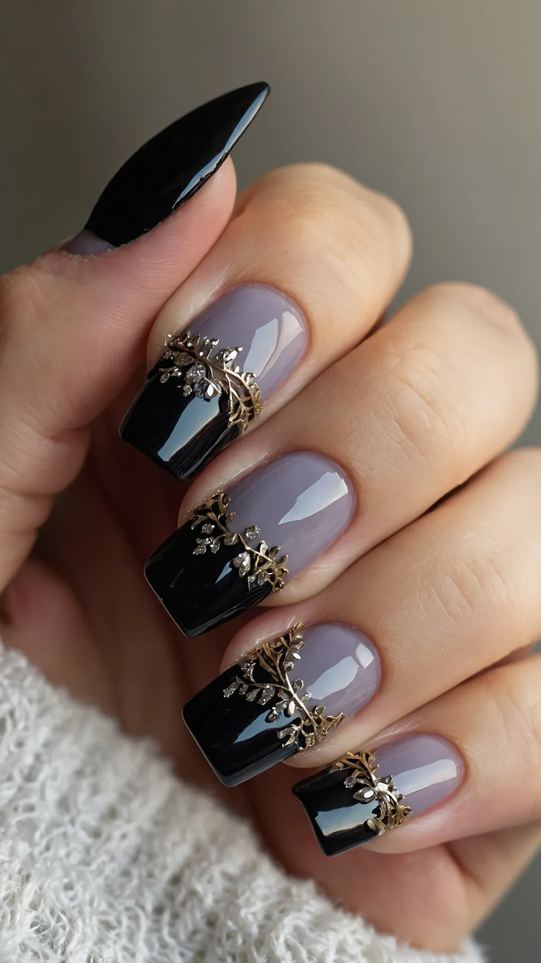 Grave Glam Nails