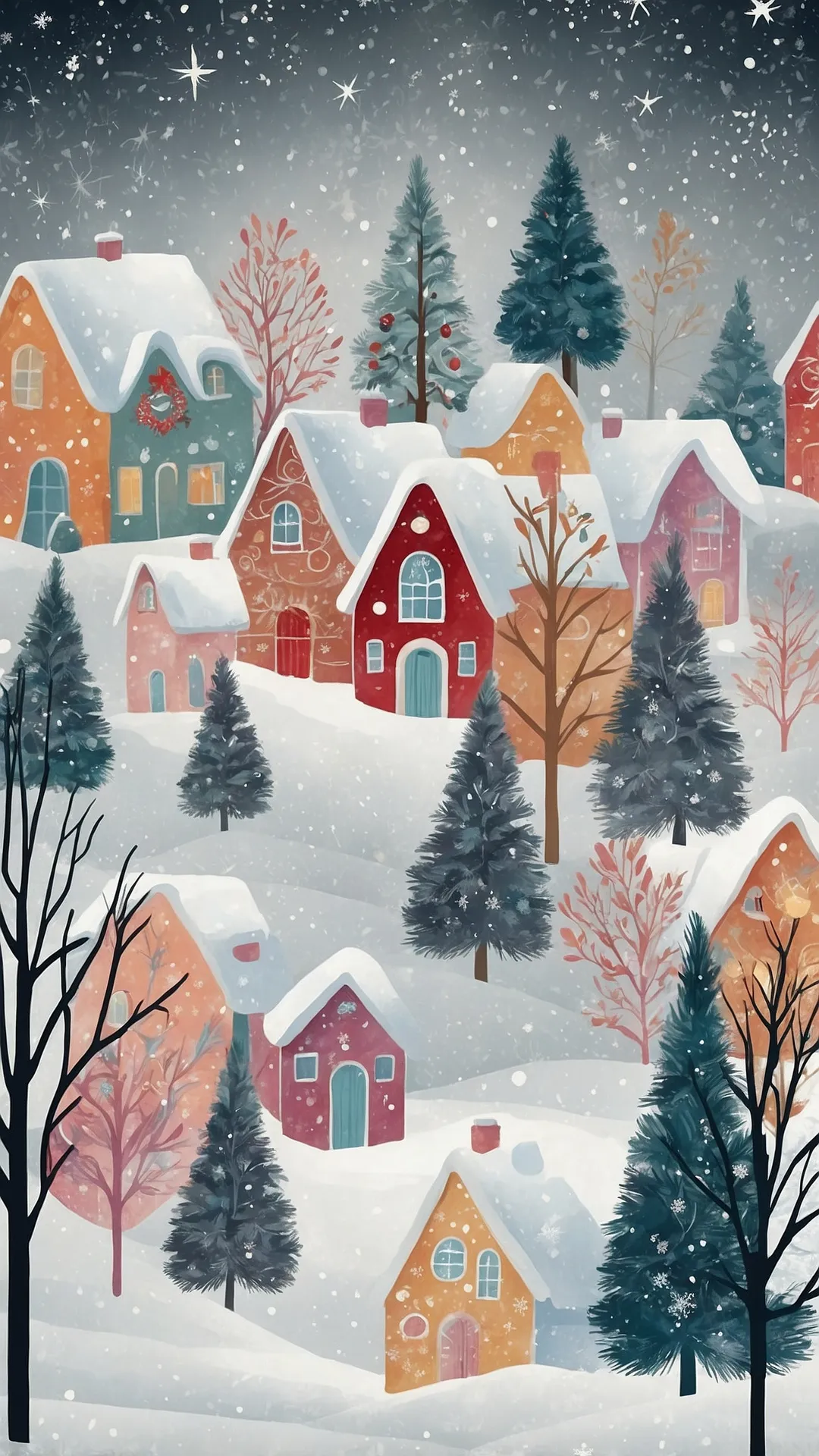 Snowy Village Vistas