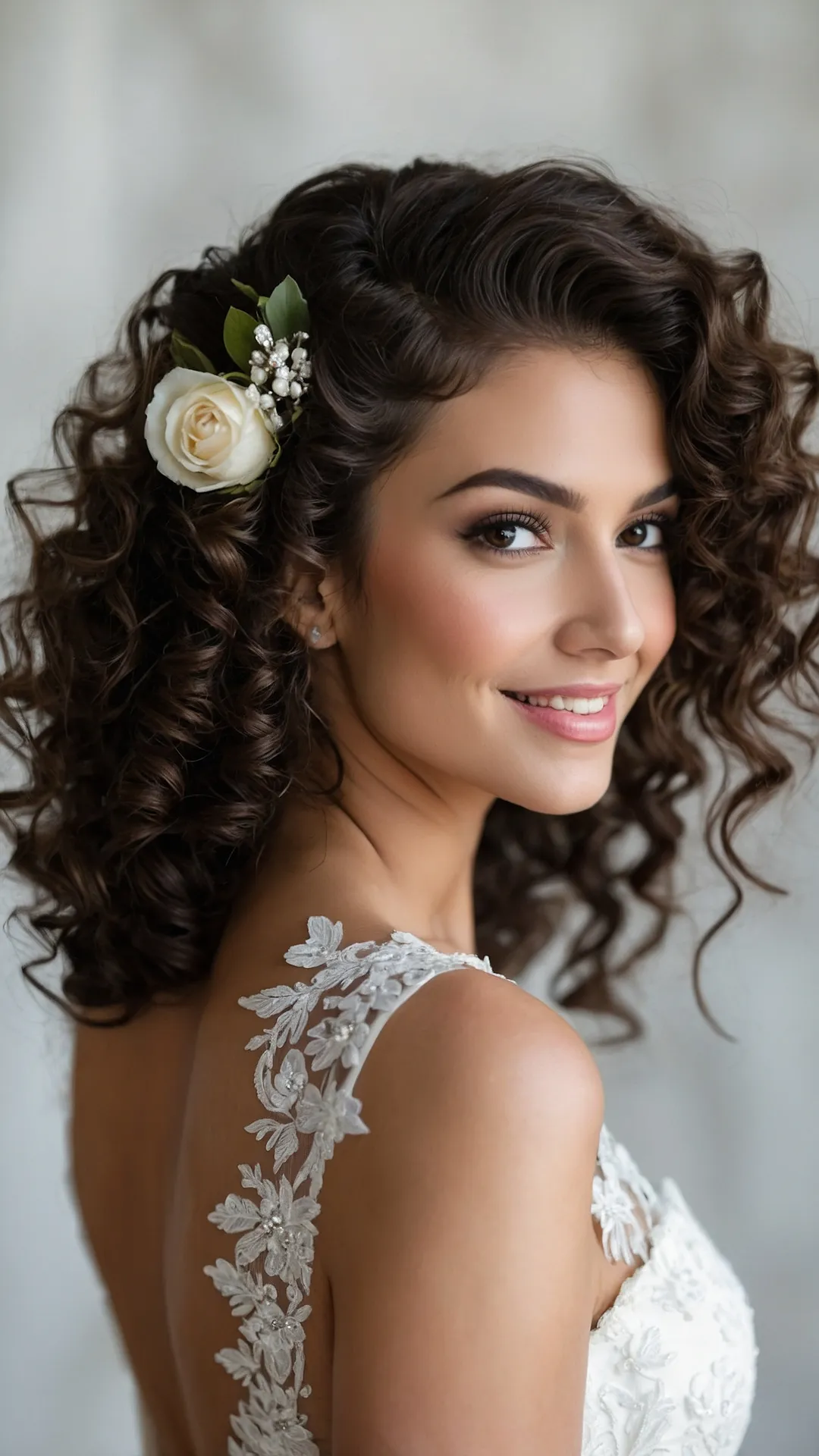 Wedding Day Curl Crown