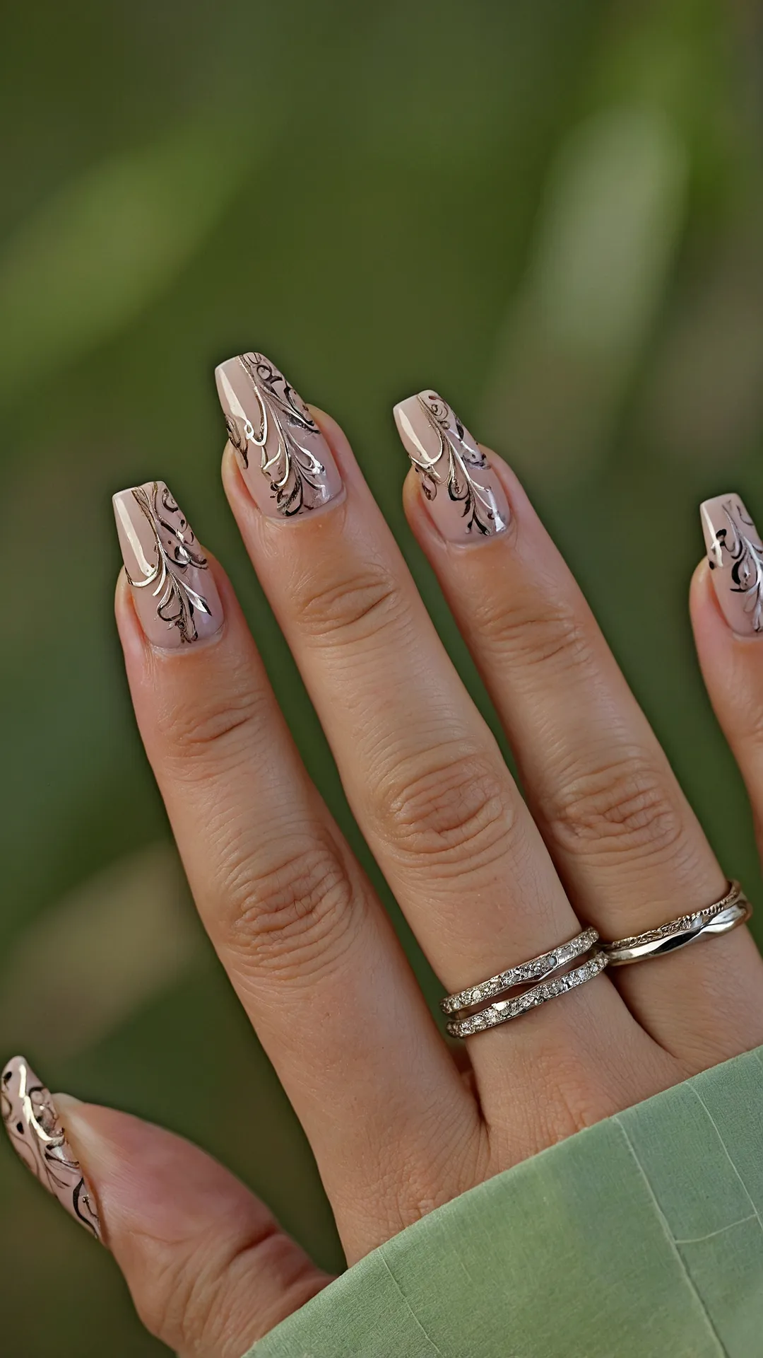 Golden Hour Nail Glow