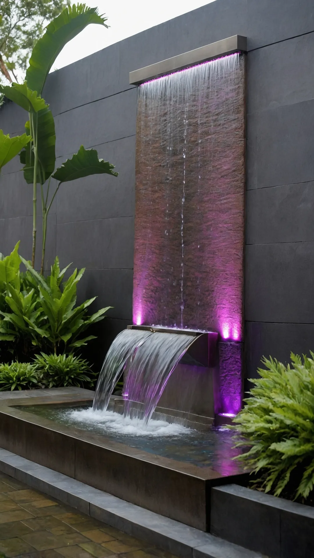 Sleek Wall Fountain