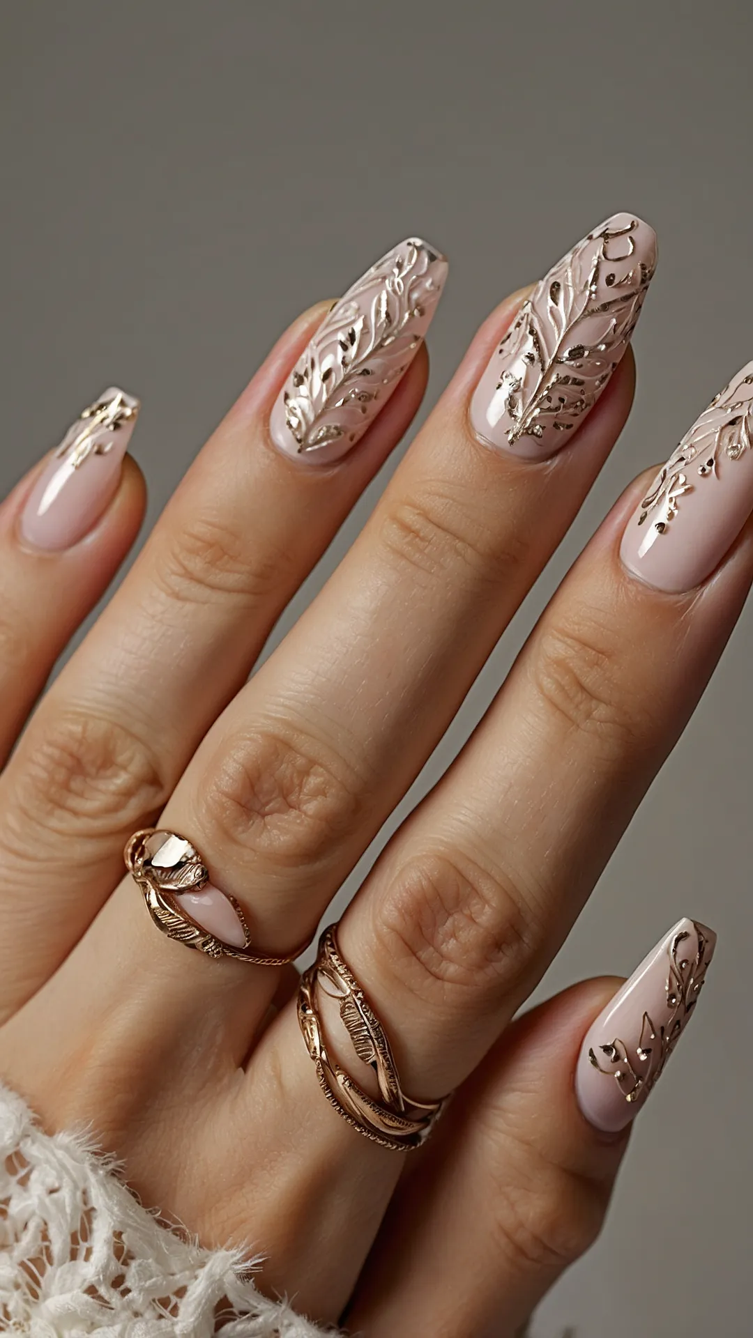 Gilded Glam Mani