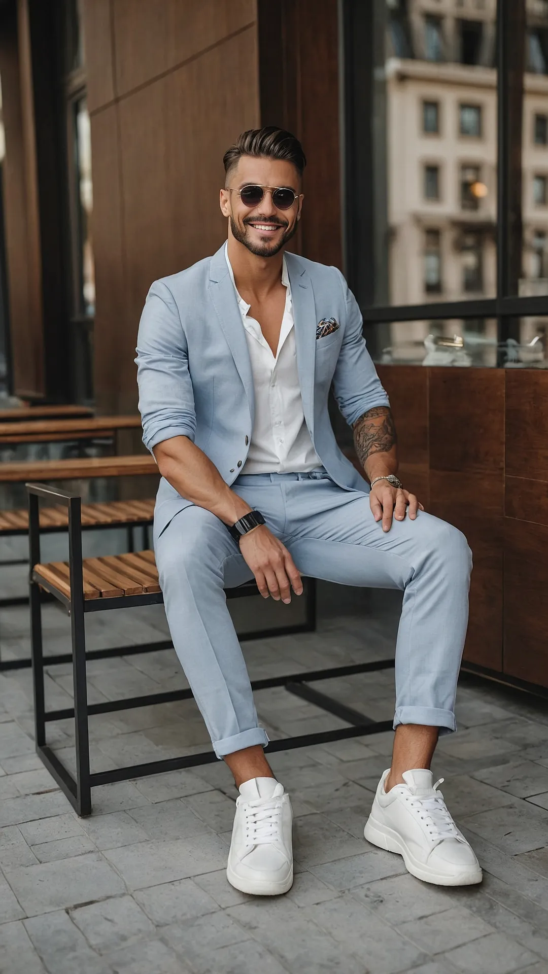 Suit-Sneaker Swagger