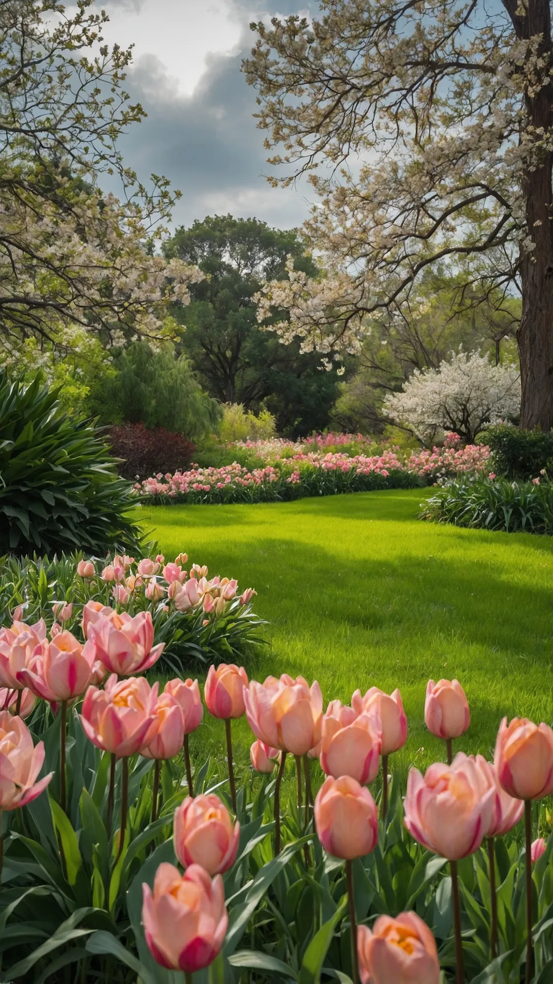 Spring's Grand Pose