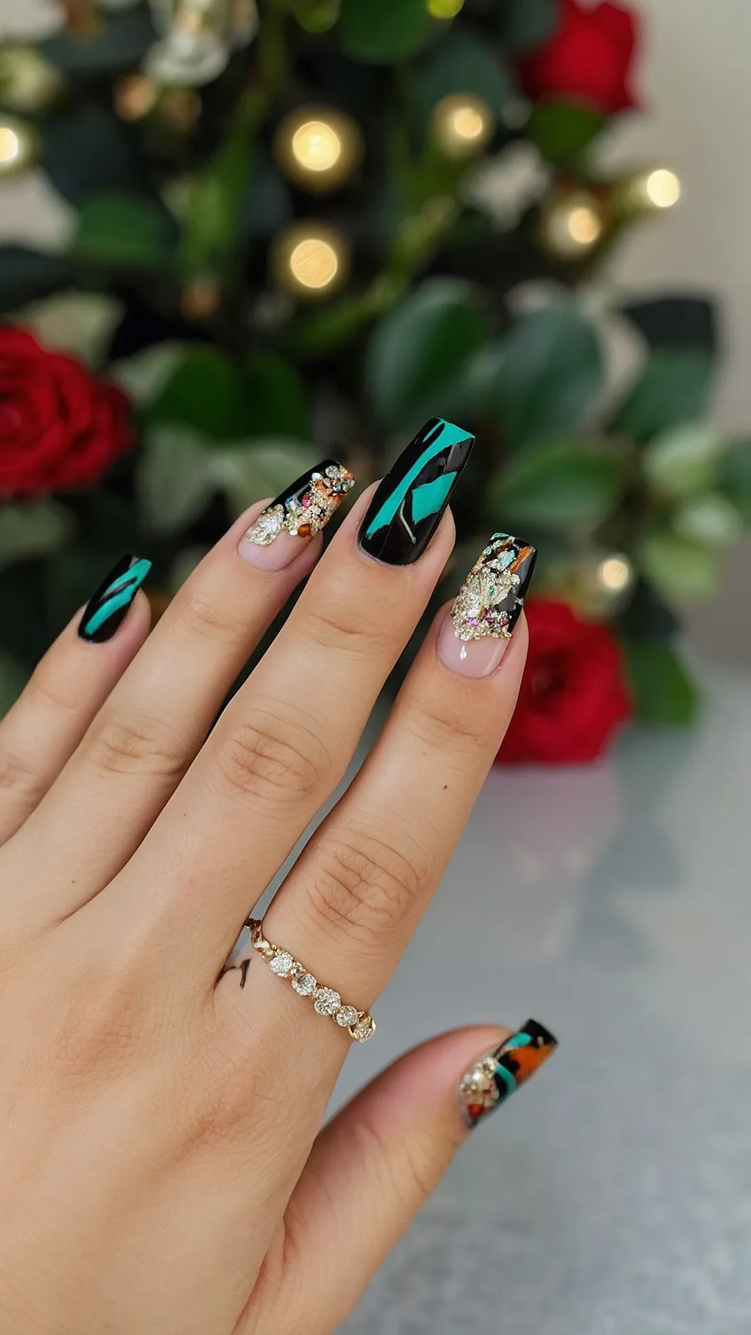 Glamorous Holiday Nails