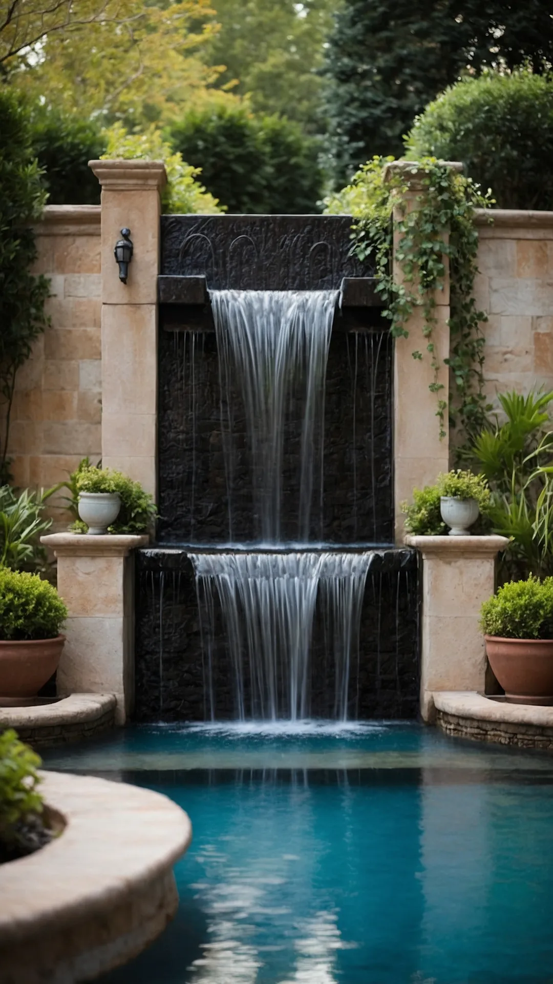 Hydro-Sculpted Wall