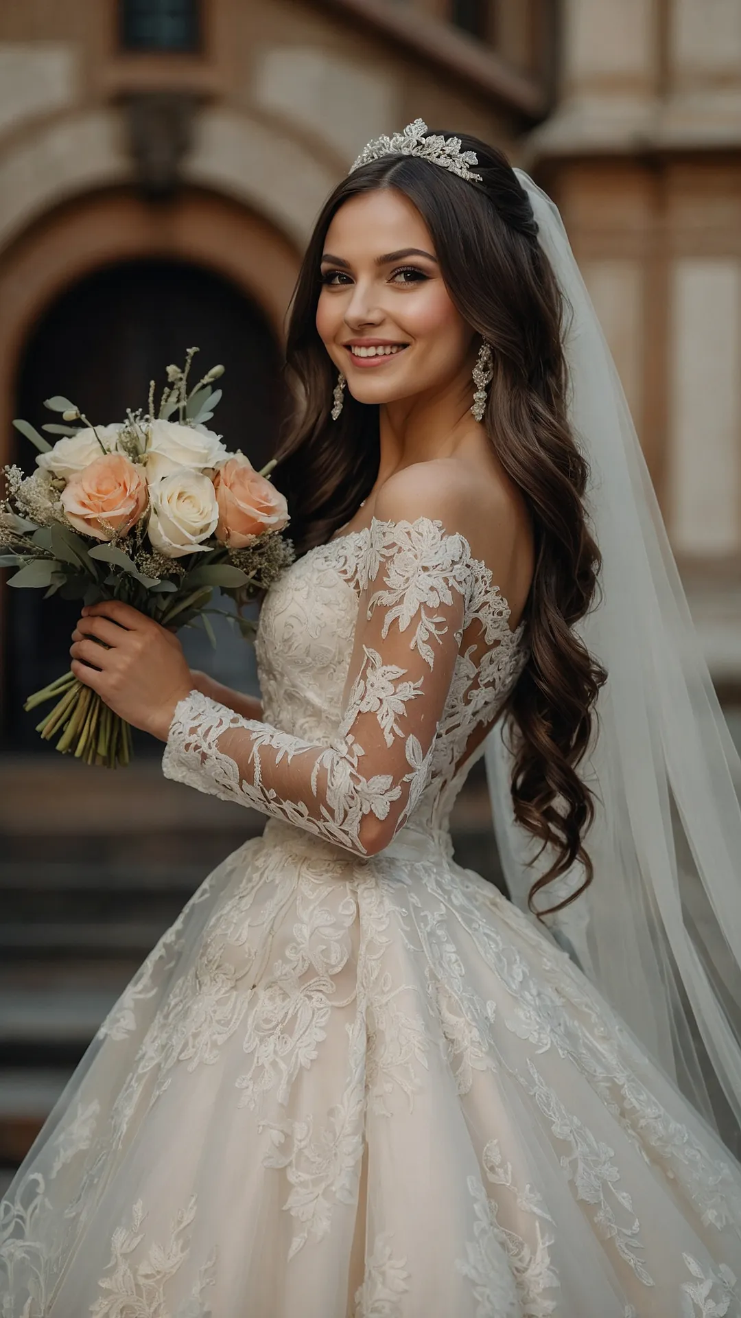 Crowned Bride Hair Goals