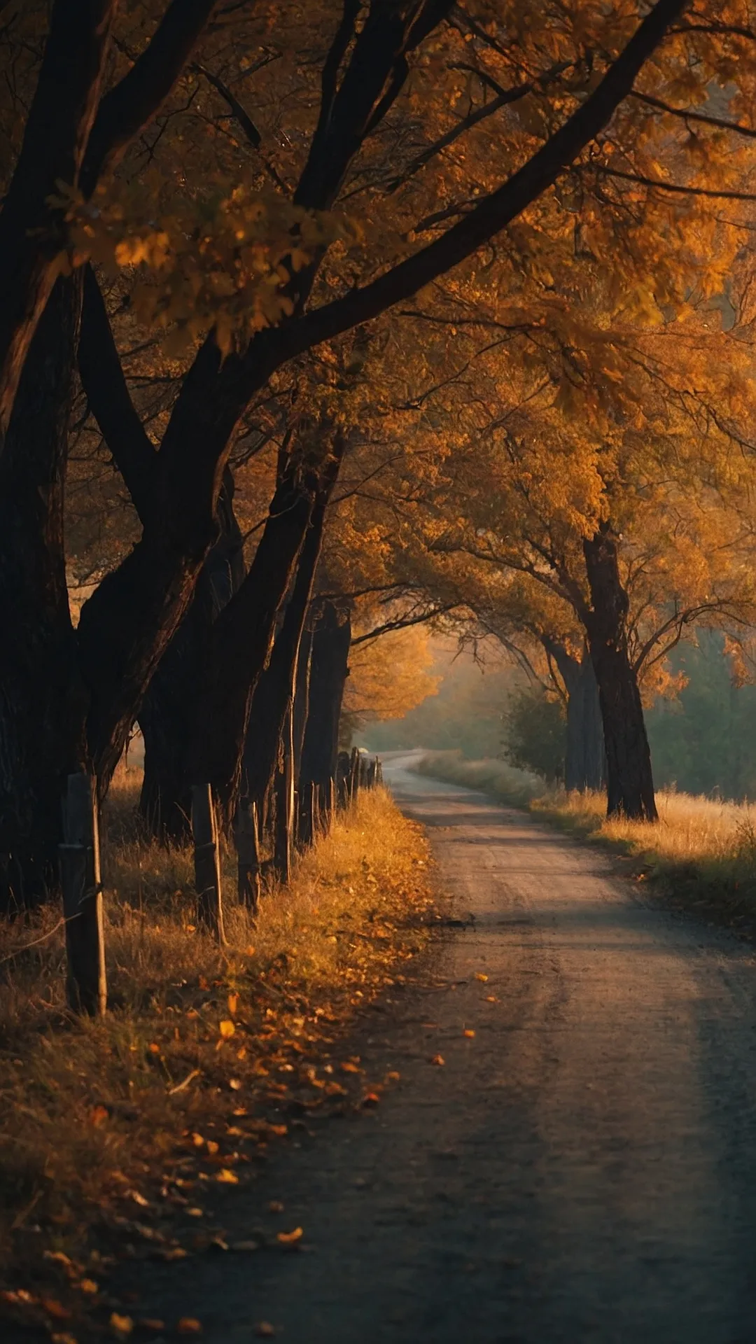 Autumn's Golden Path: