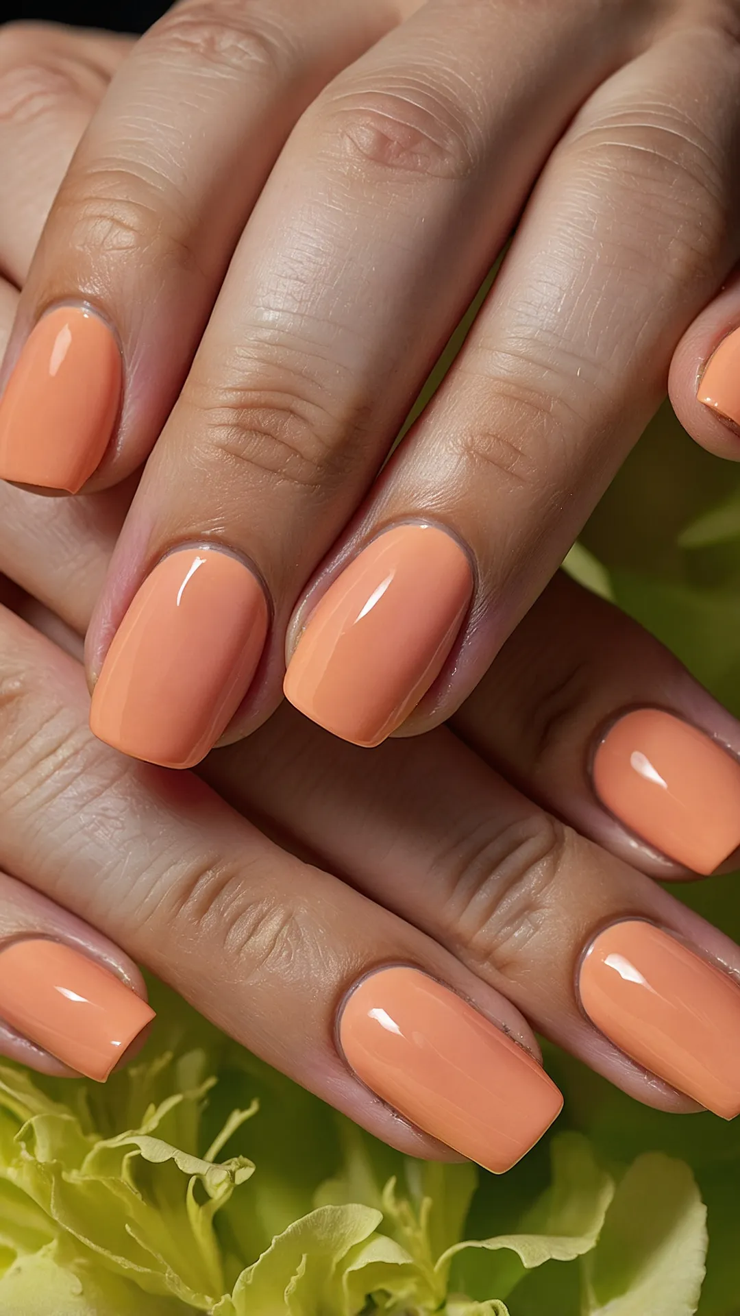 Sparkling Peach Mani