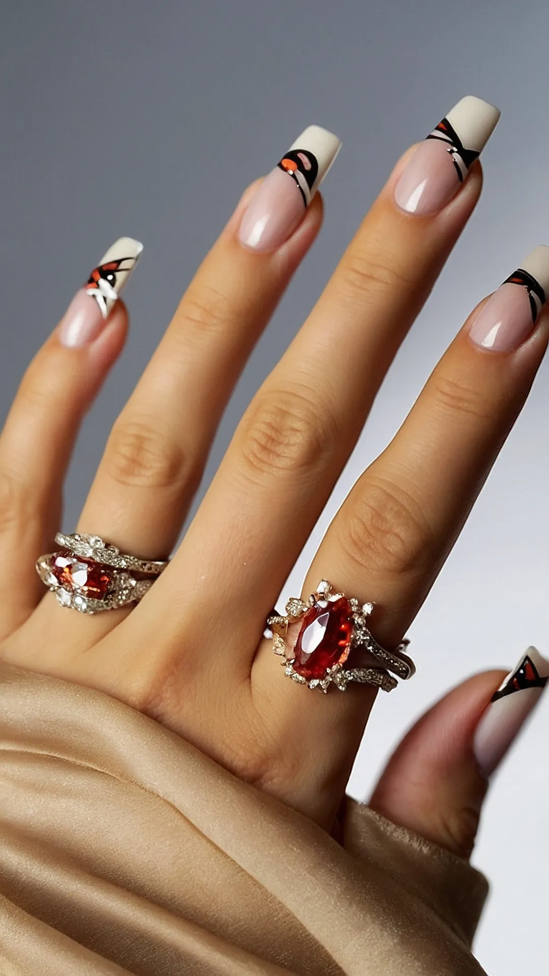 French Fall Nails:  A  Swirl of Style!