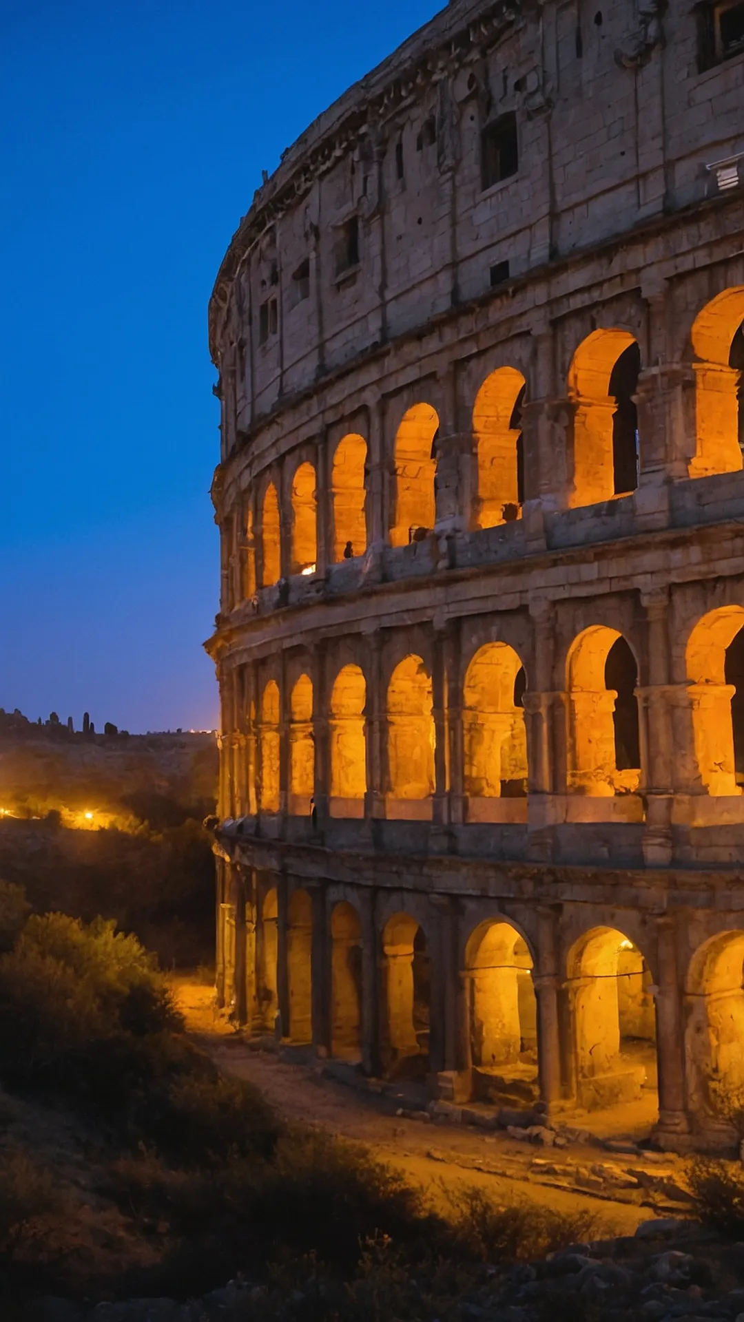 Colosseum's Gilded Gaze: