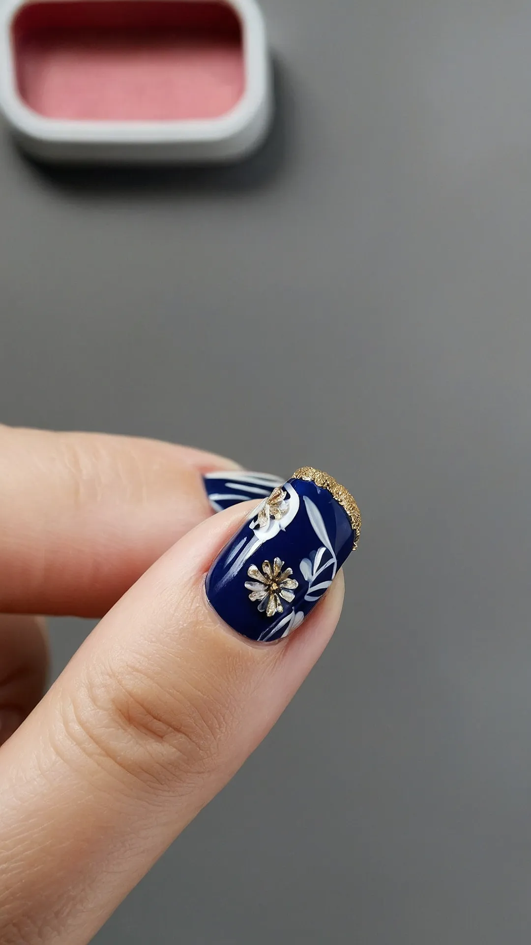 Midnight Sparkle Nails