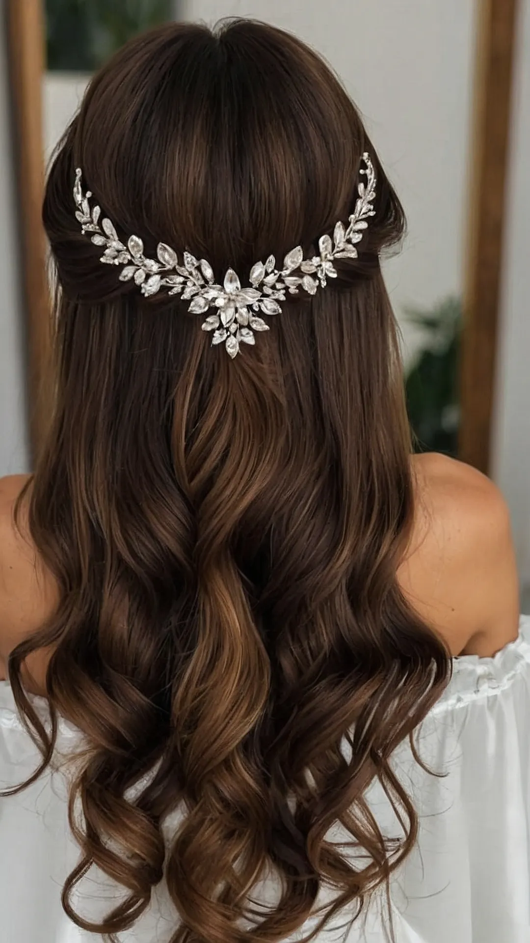 Glamorous Half-Up Style