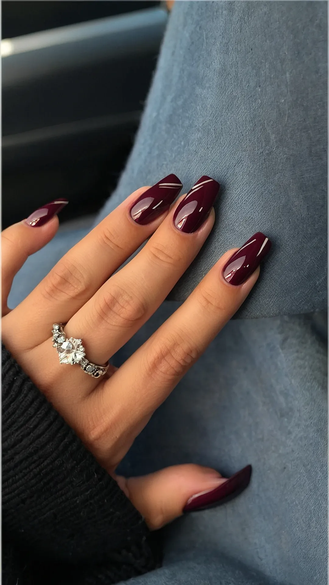 Royal Burgundy Nails