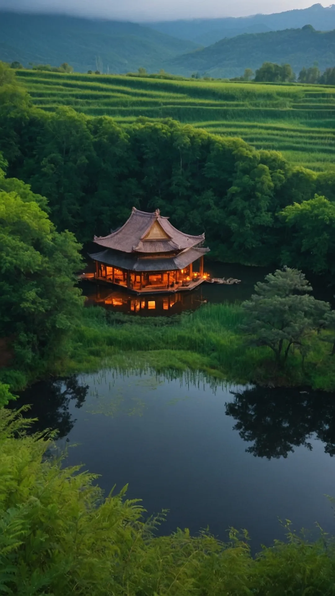 Peaceful Pond Reflections