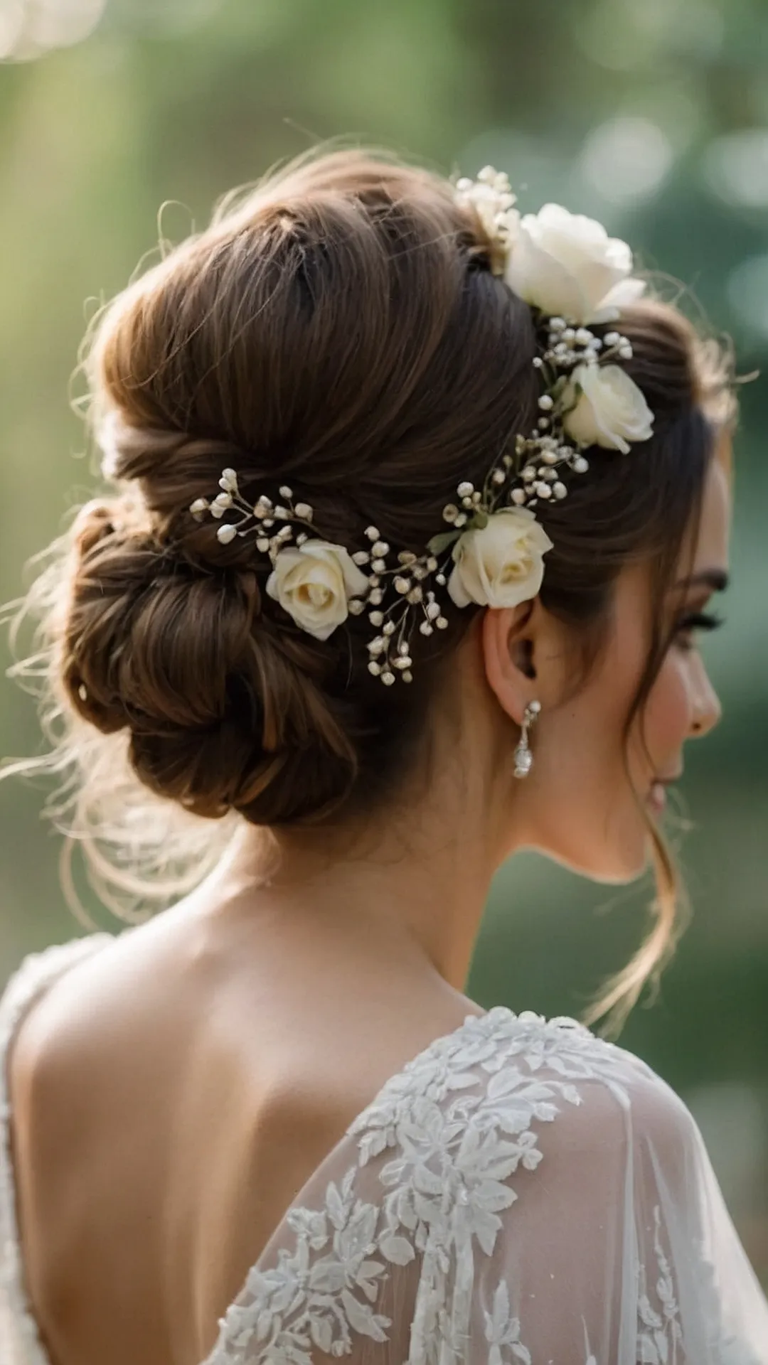 Romantic Floral Bun