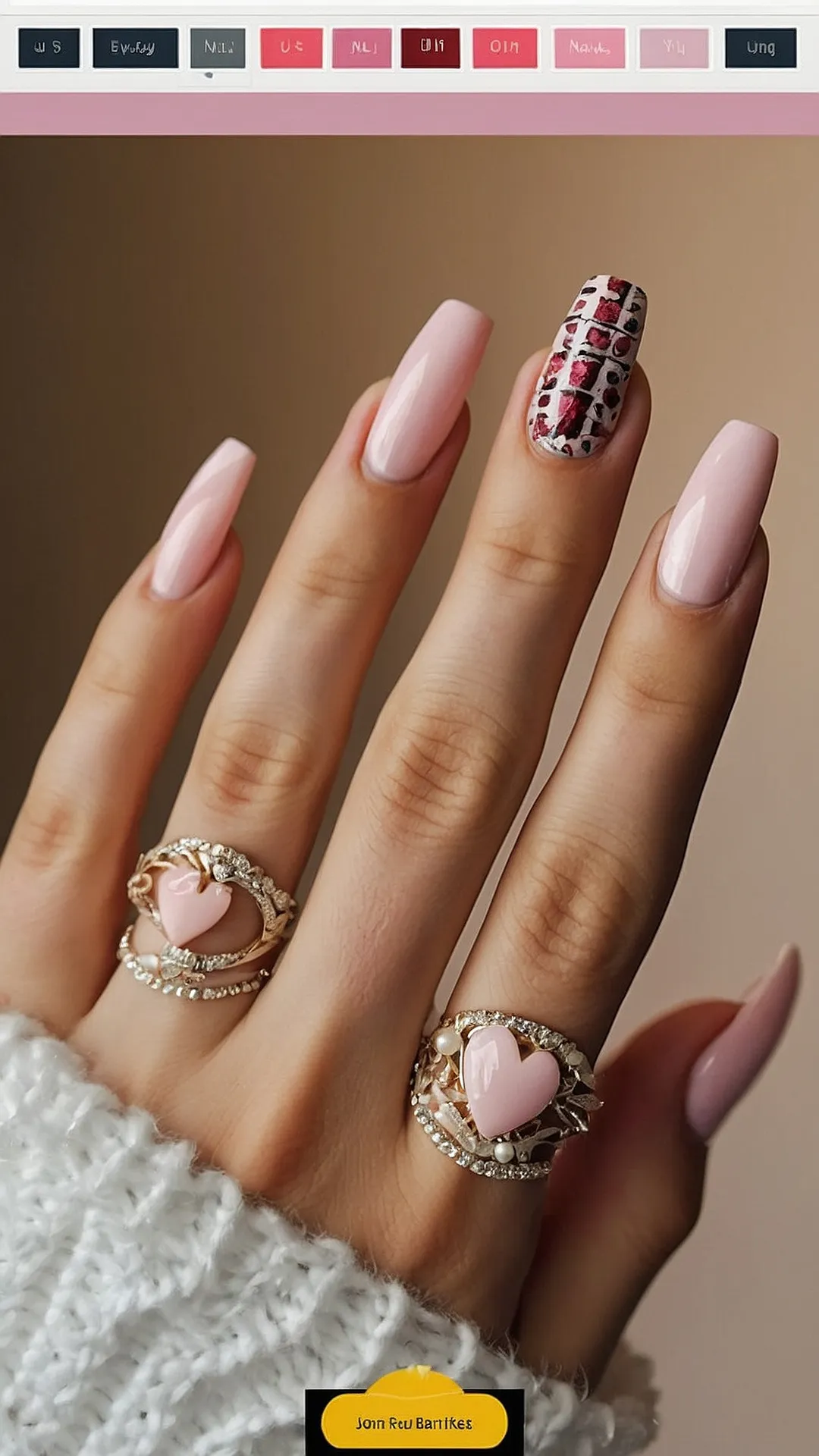 Crimson Romance Nails