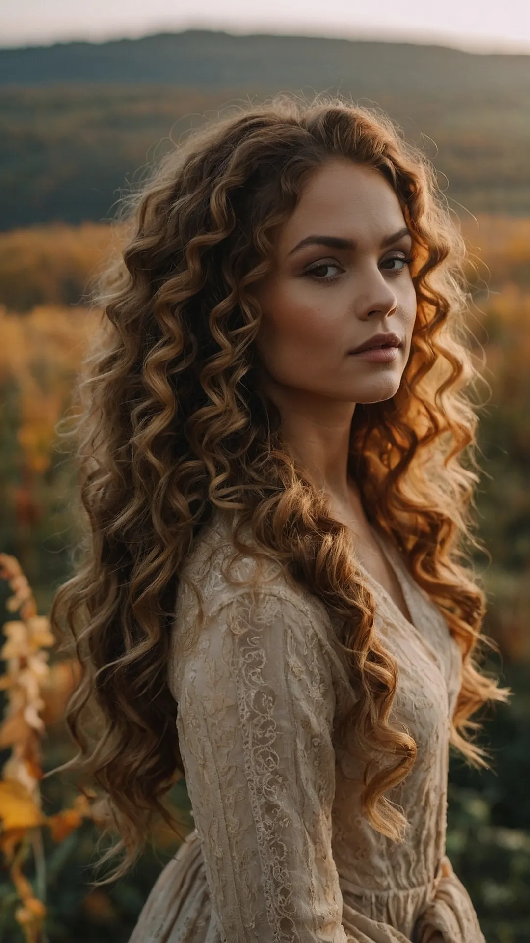 Curls & Cozy: Autumn's Hair Embrace