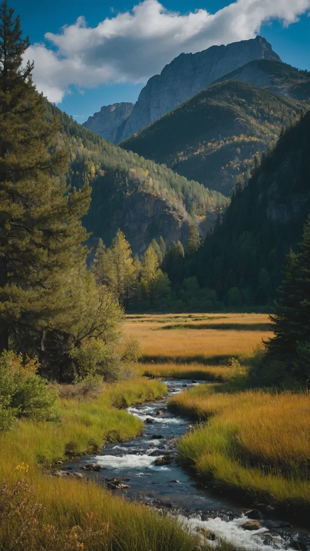 Mountain Stream's Embrace