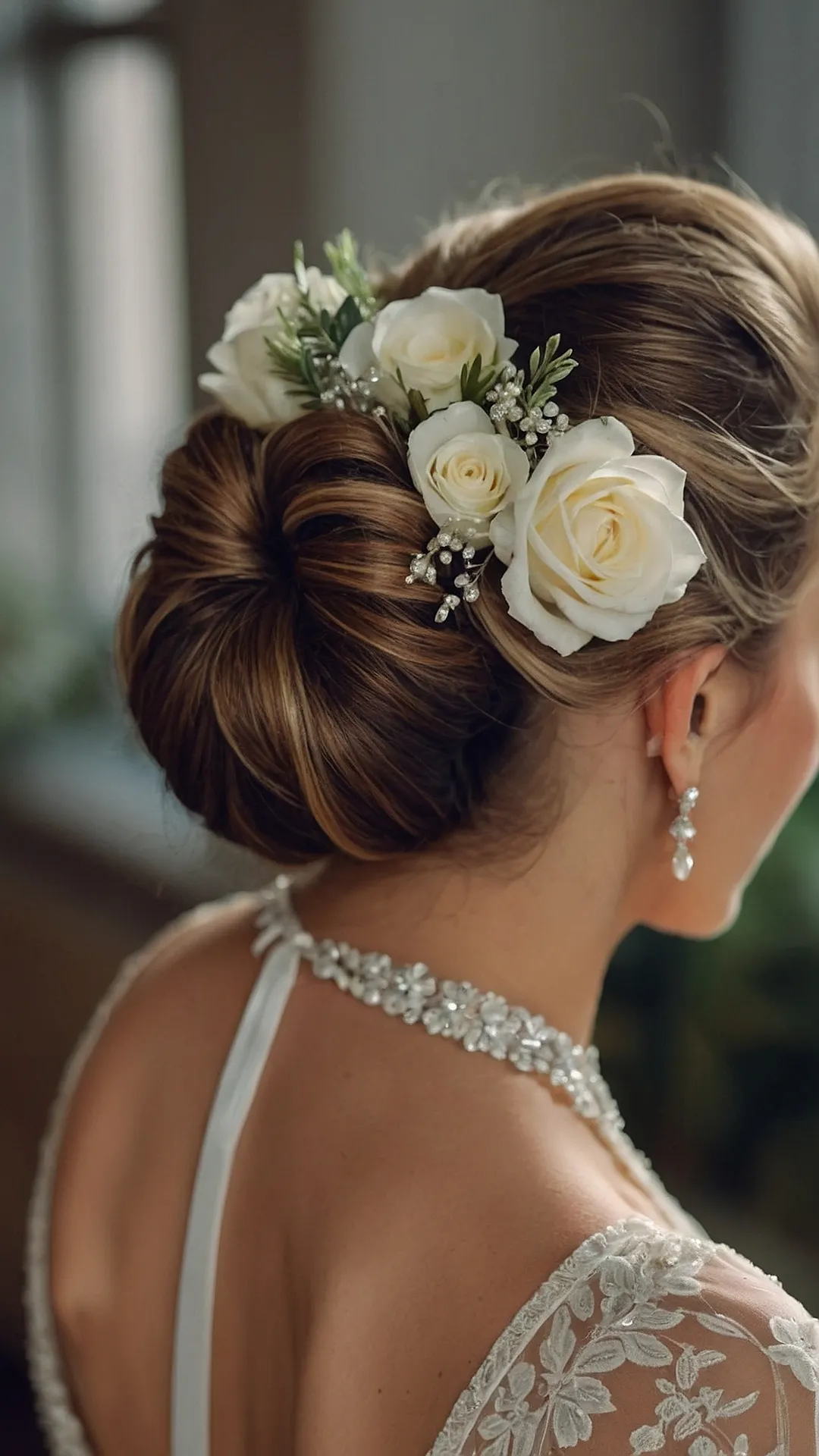 Wedding Flower Bun