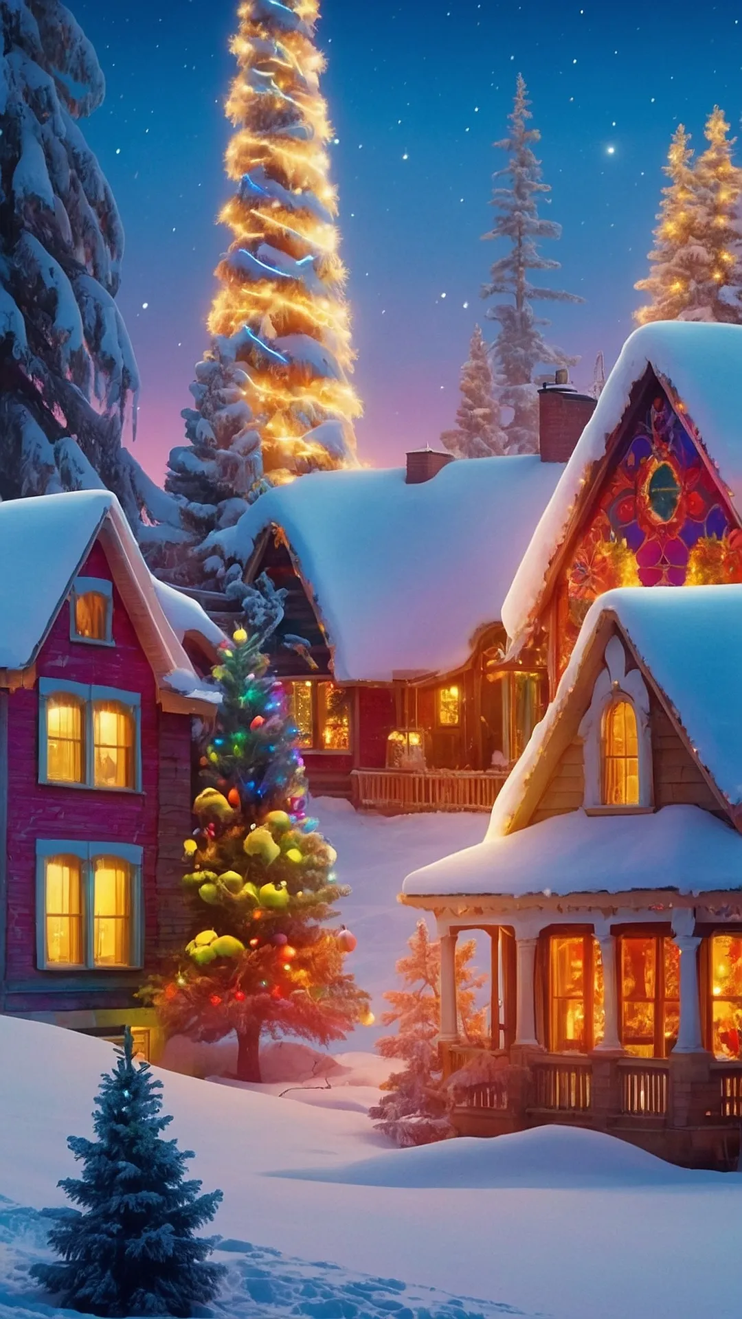 Snowy Village iScene: