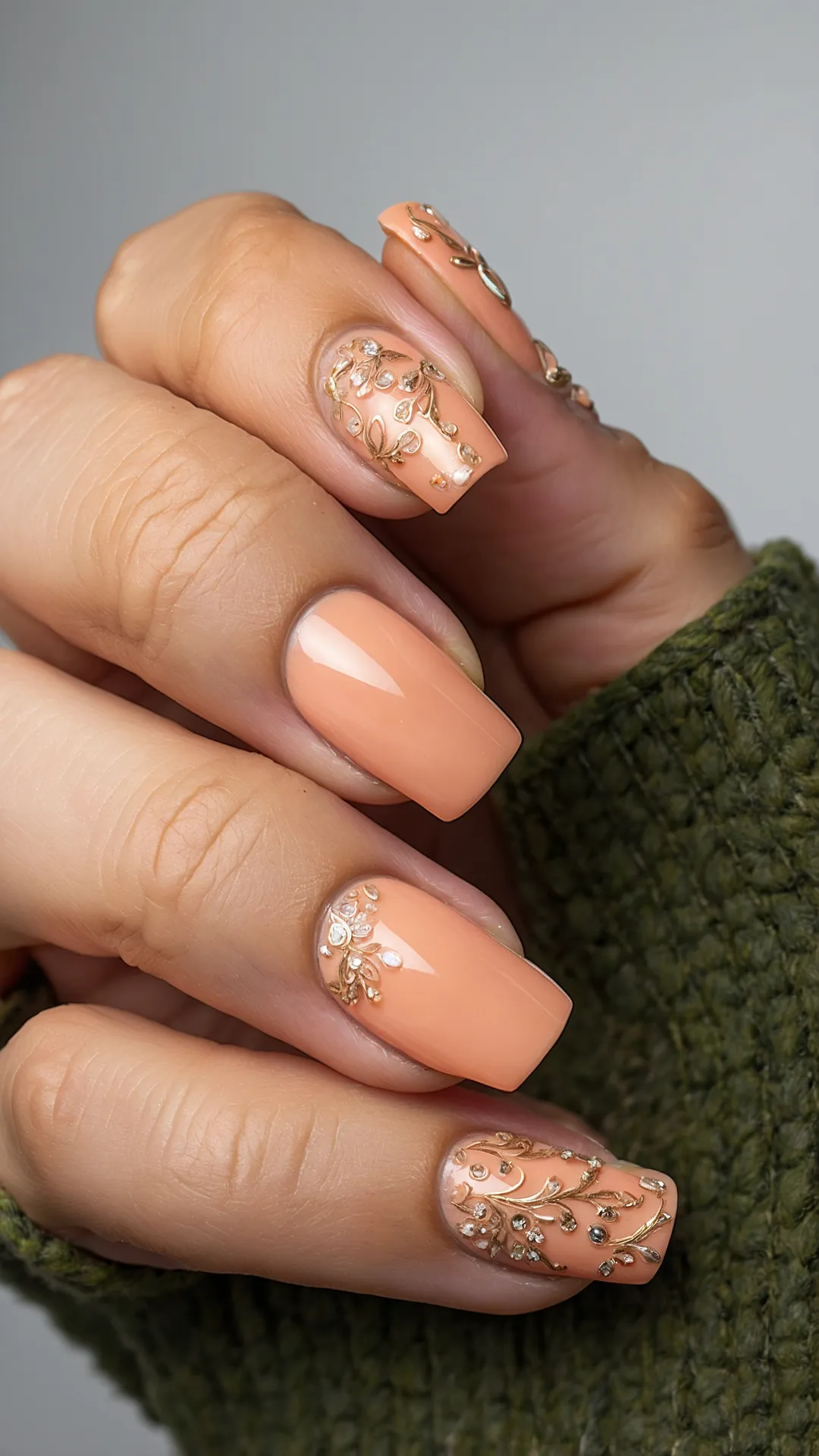 Tips Of Gold & Peach