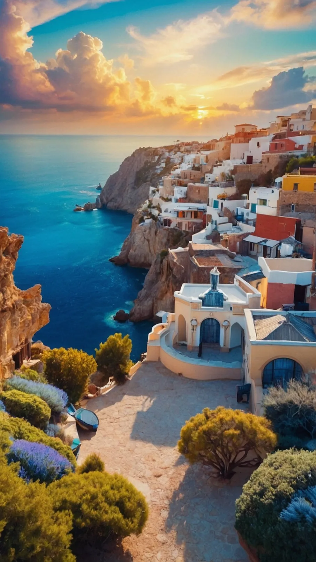 Charming Villages Beneath Cloudy Peaks