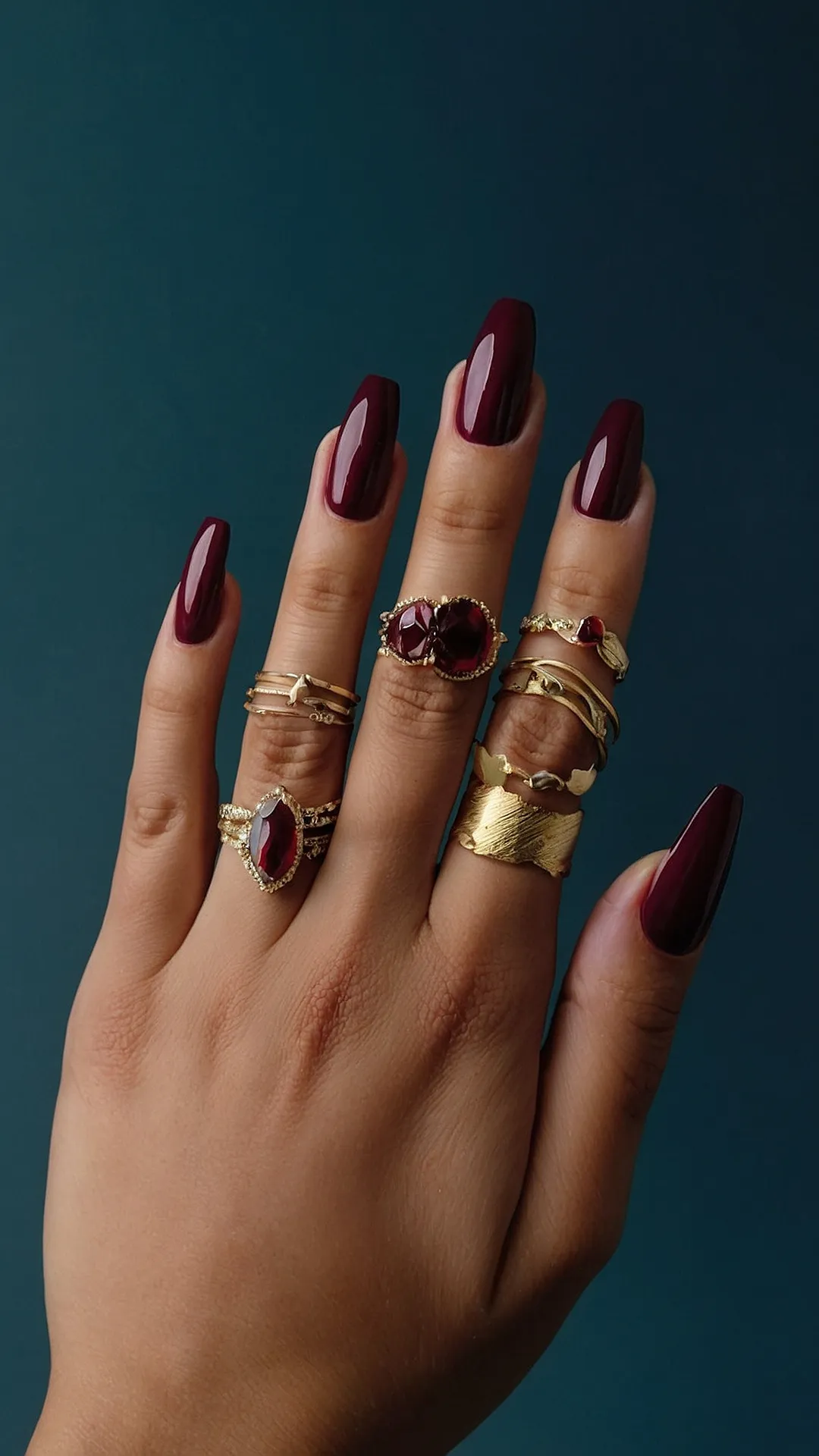 Burgundy & Bling