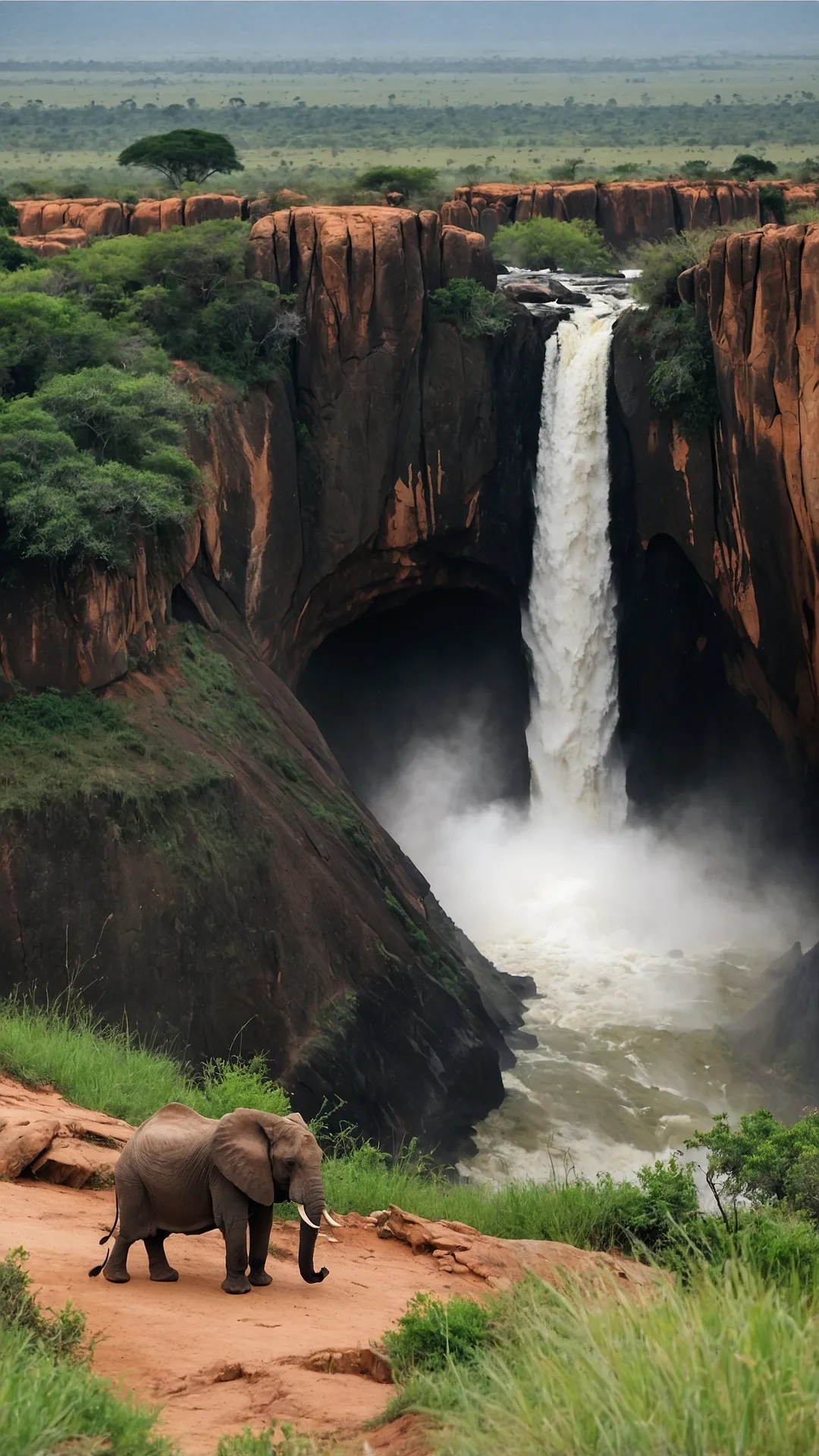 Waterfall Elephant Snap