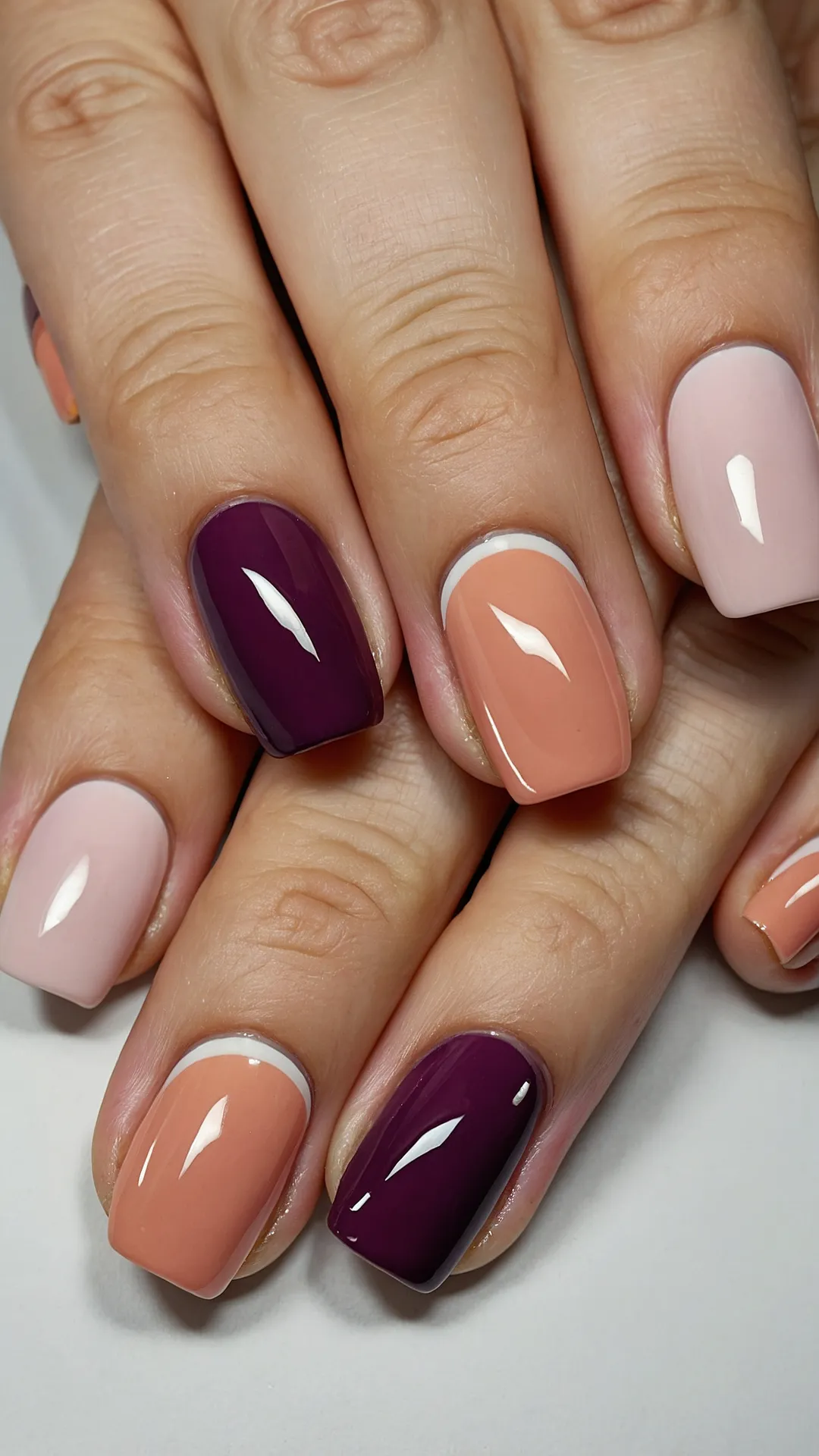 Peach Petal Nails