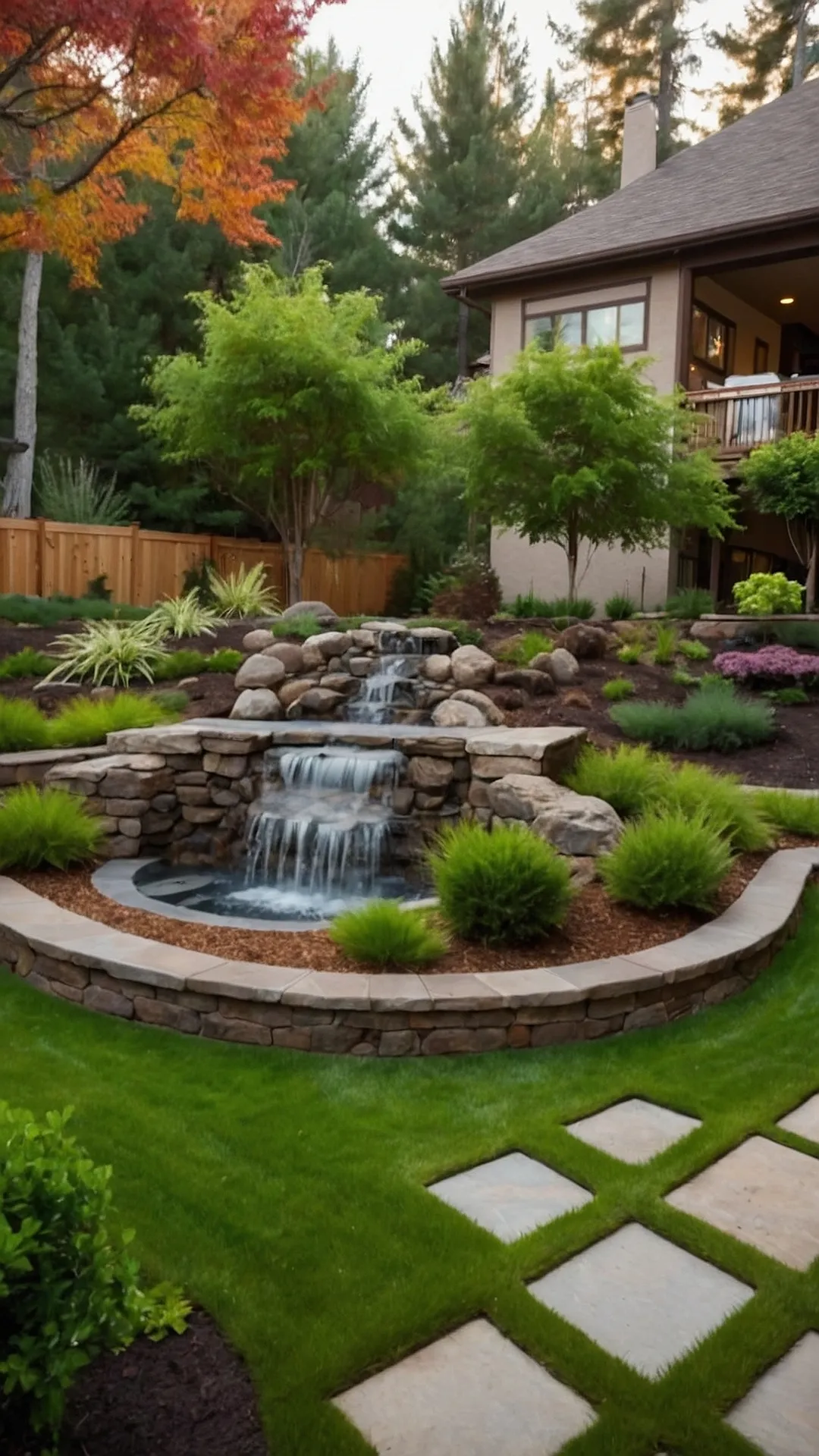 Waterfall Stepping Stones: