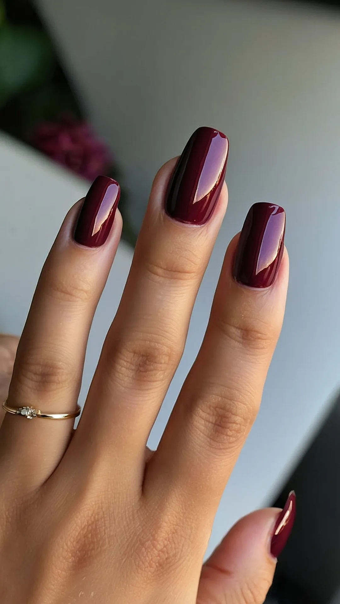 Elegant Burgundy Nails