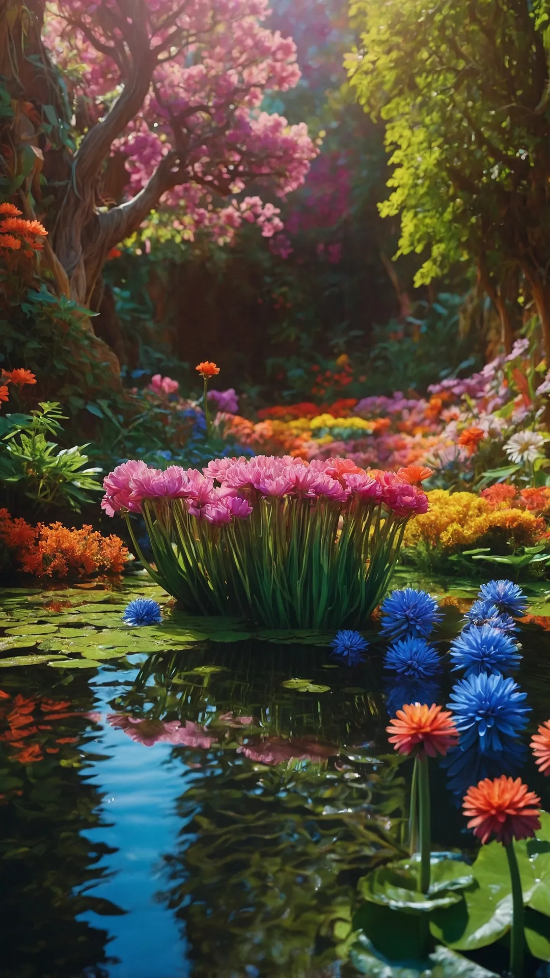 Vibrant Screen Flourish