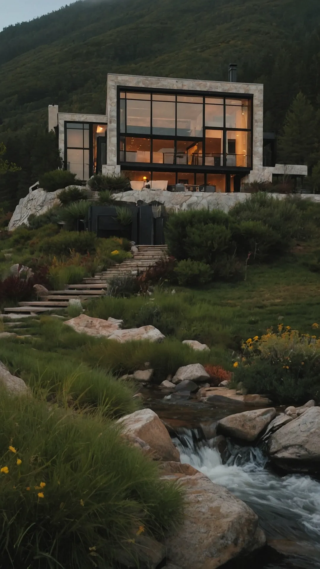 Harmonious Designs Captivating Mountain House Styles