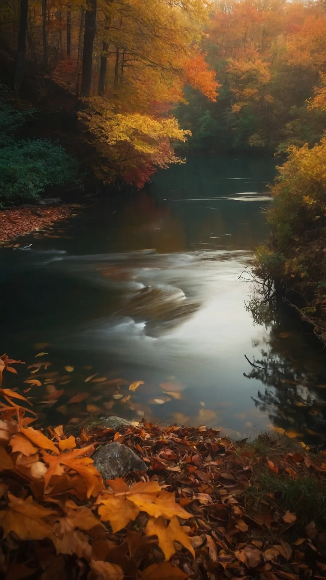 Autumn's Golden Stream
