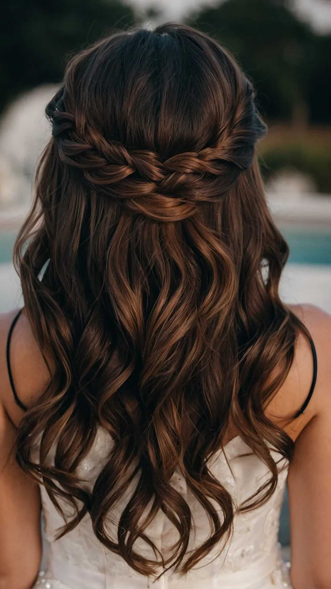 Flowing Bridesmaid Waves: