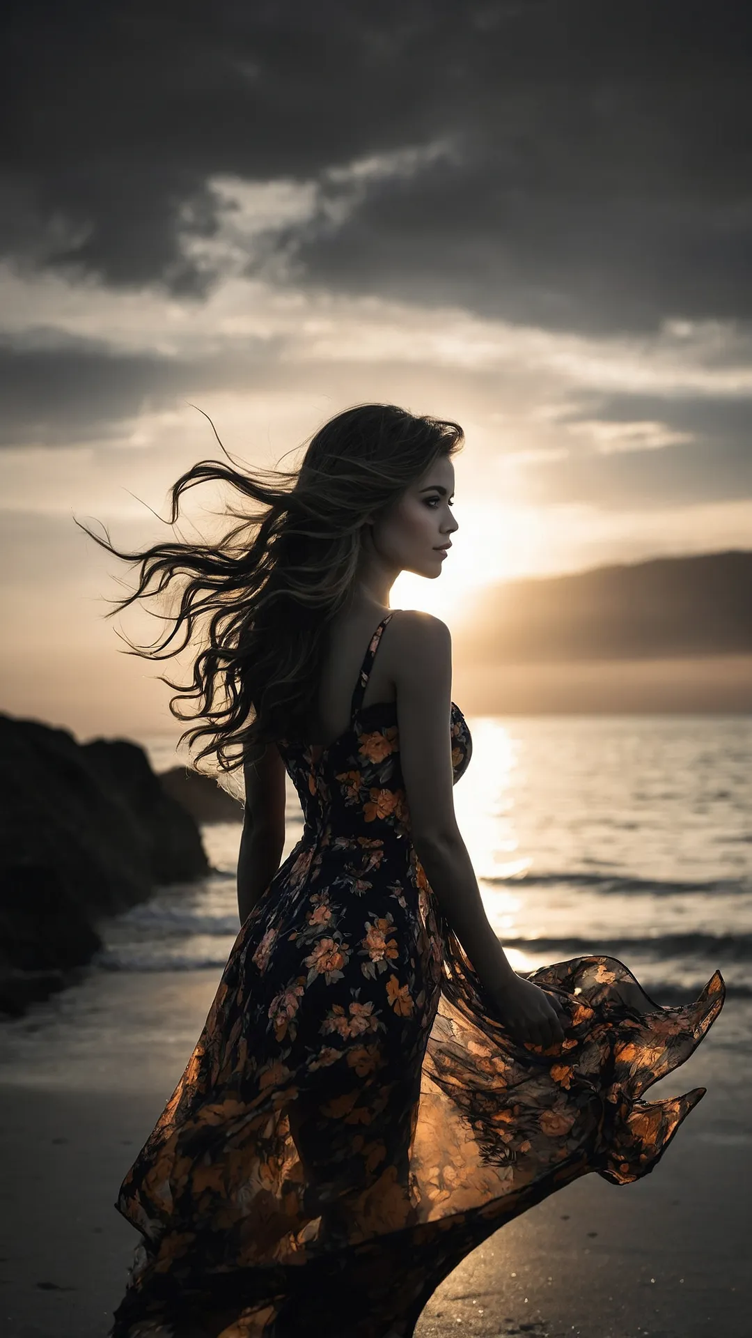 Windblown Beauty Screen