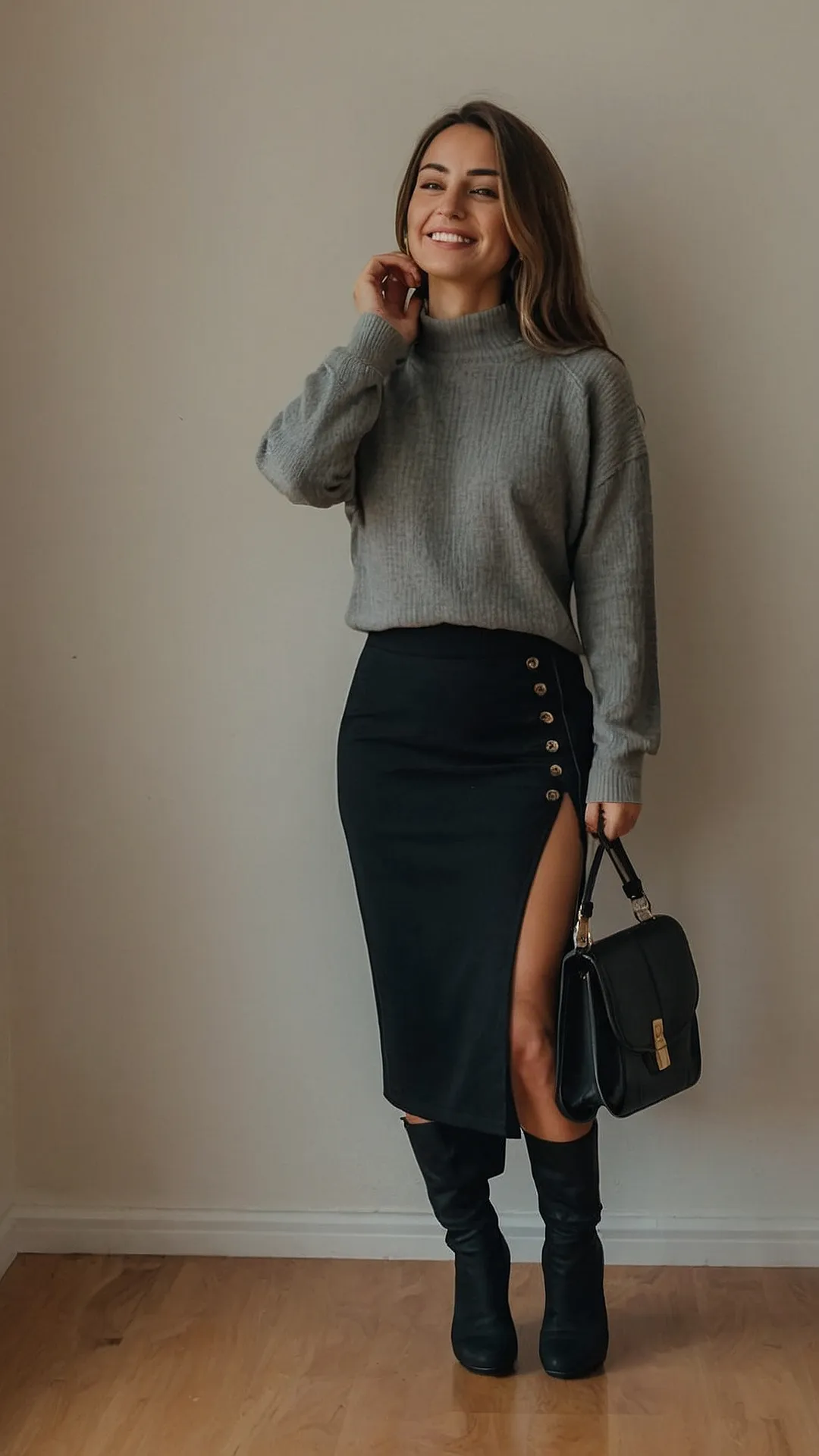 Skirt Outfits: Buttoned Up and Ready to Go!