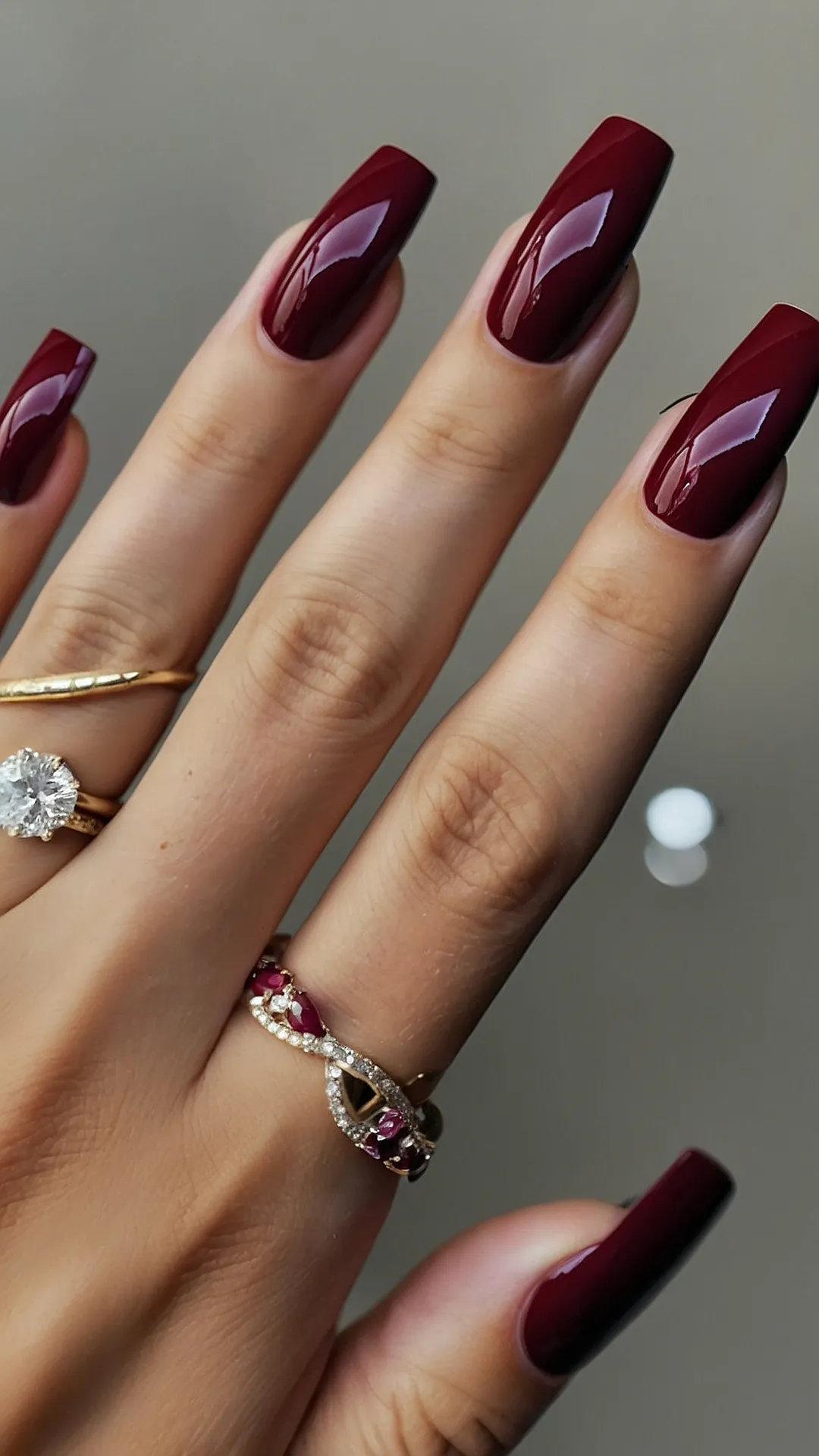 Crimson Ring & Nail Art