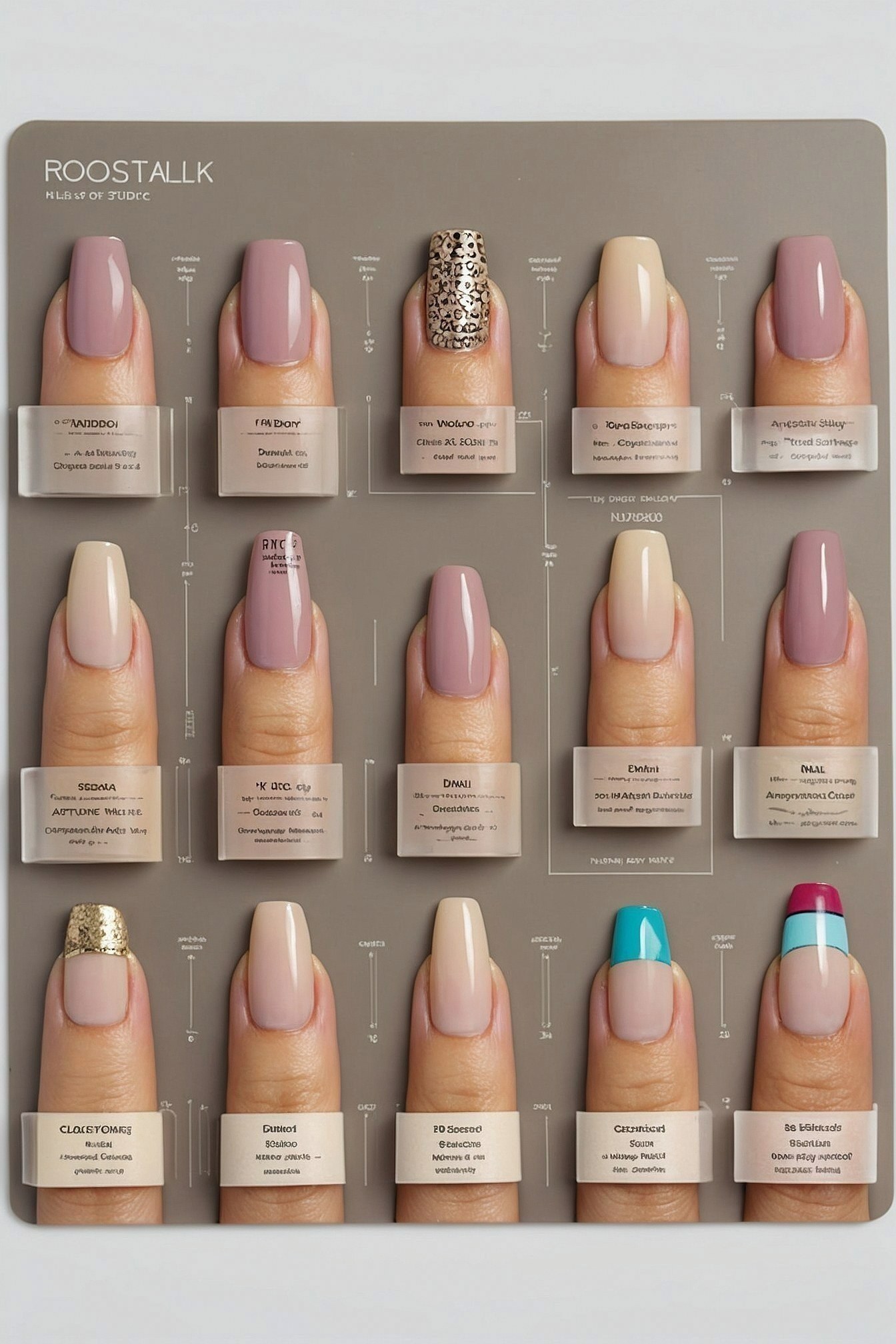 Subtle hues of mauves and creams