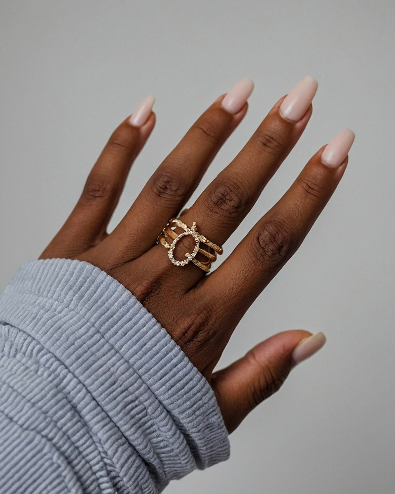 Soft Pastel and Warm Gold Accents