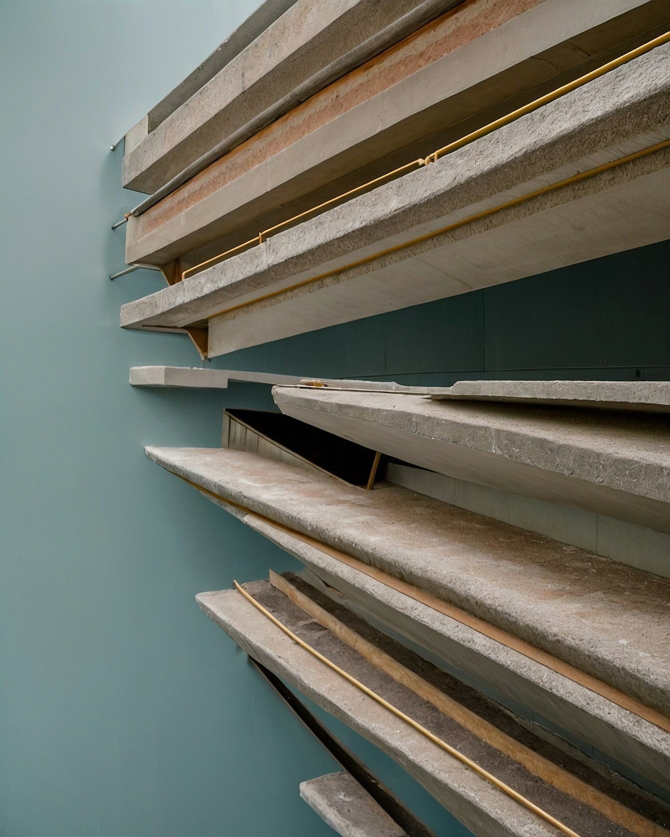 Interplay of Slate Grey and Terracotta Hues
