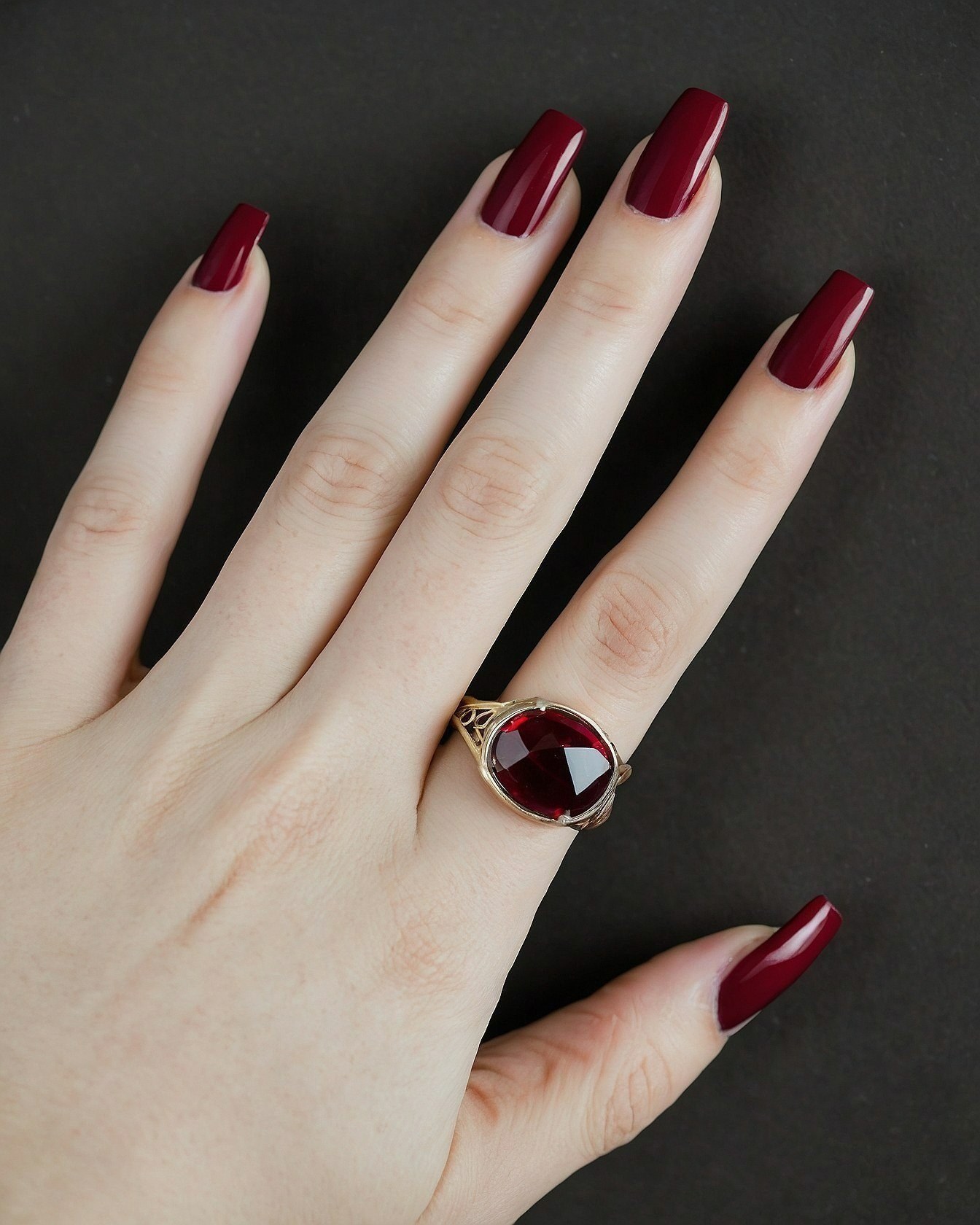 Juxtaposition of Rich Jewel Tones and Matte Black