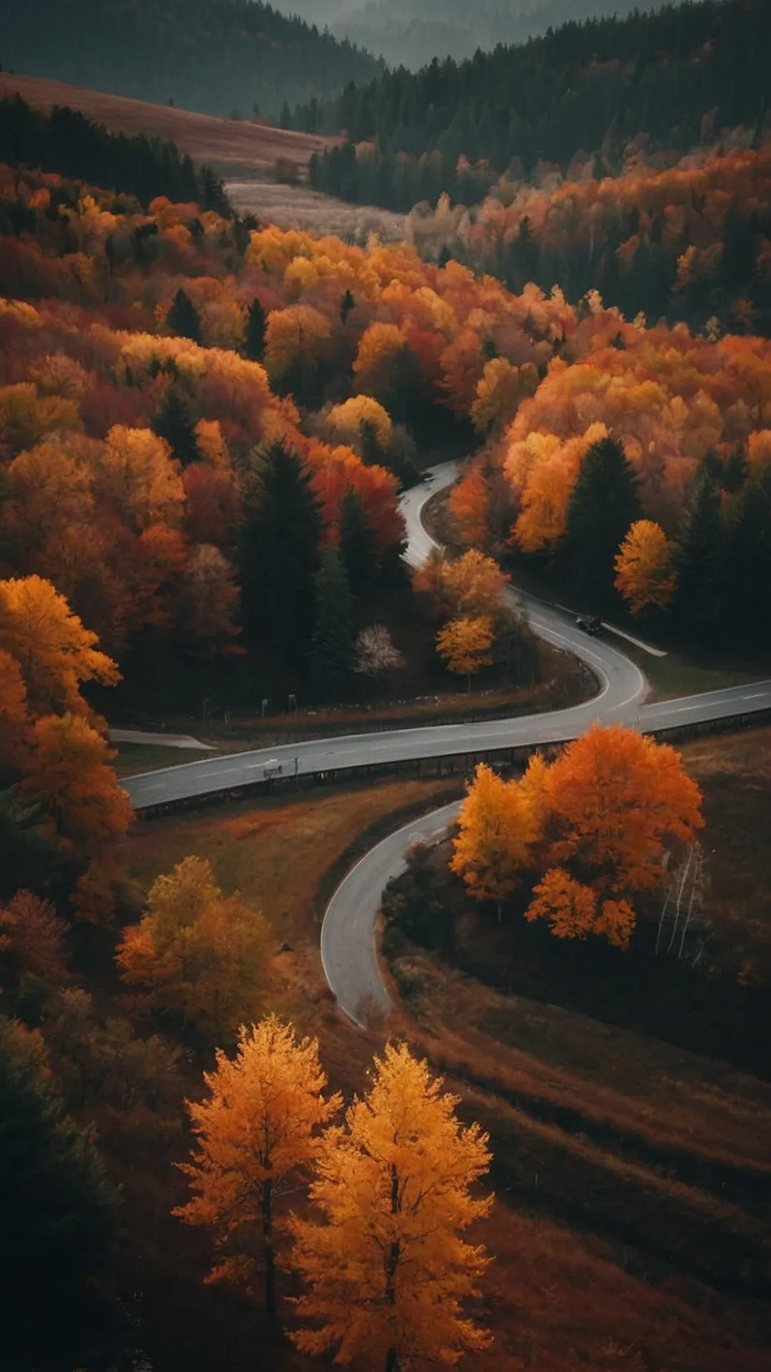 Fall's Winding Road