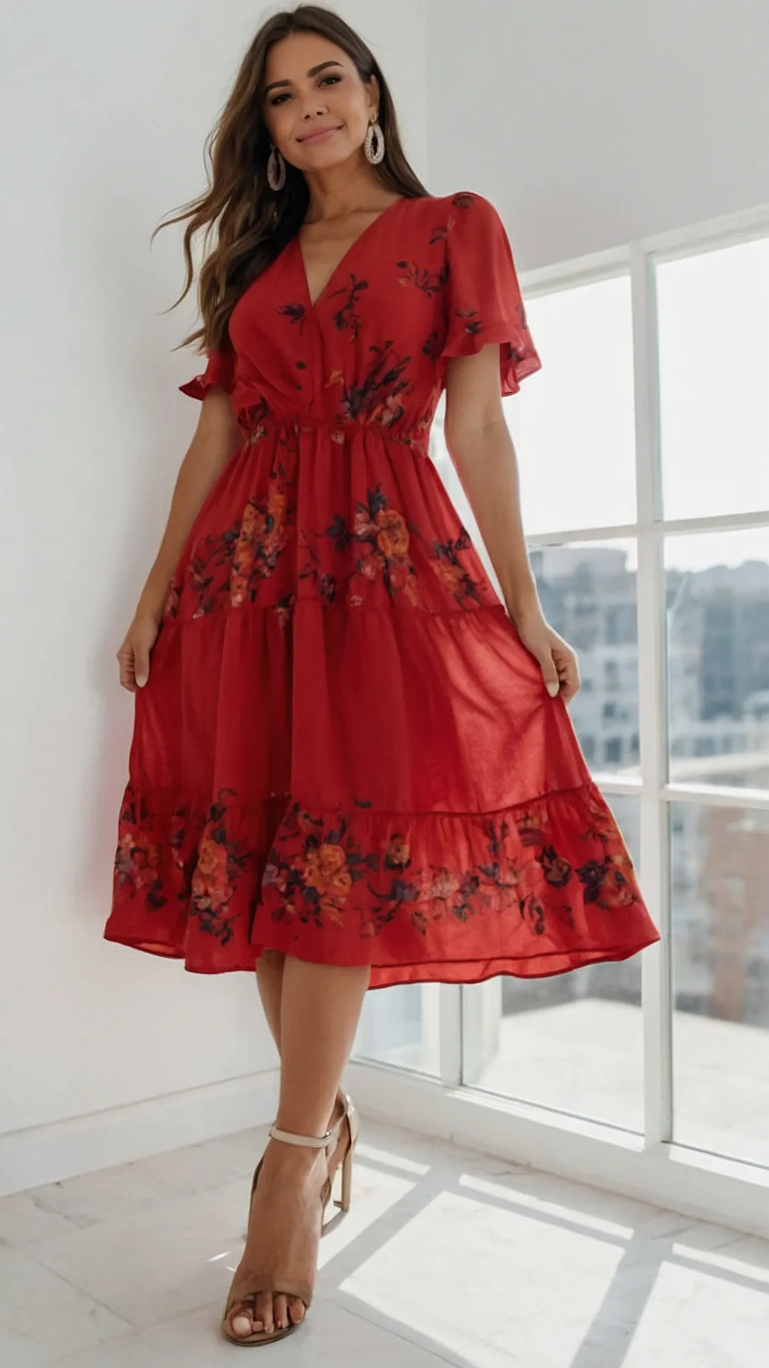 Red Floral Maxi Dress: The Perfect Dress for Your Next Picnic