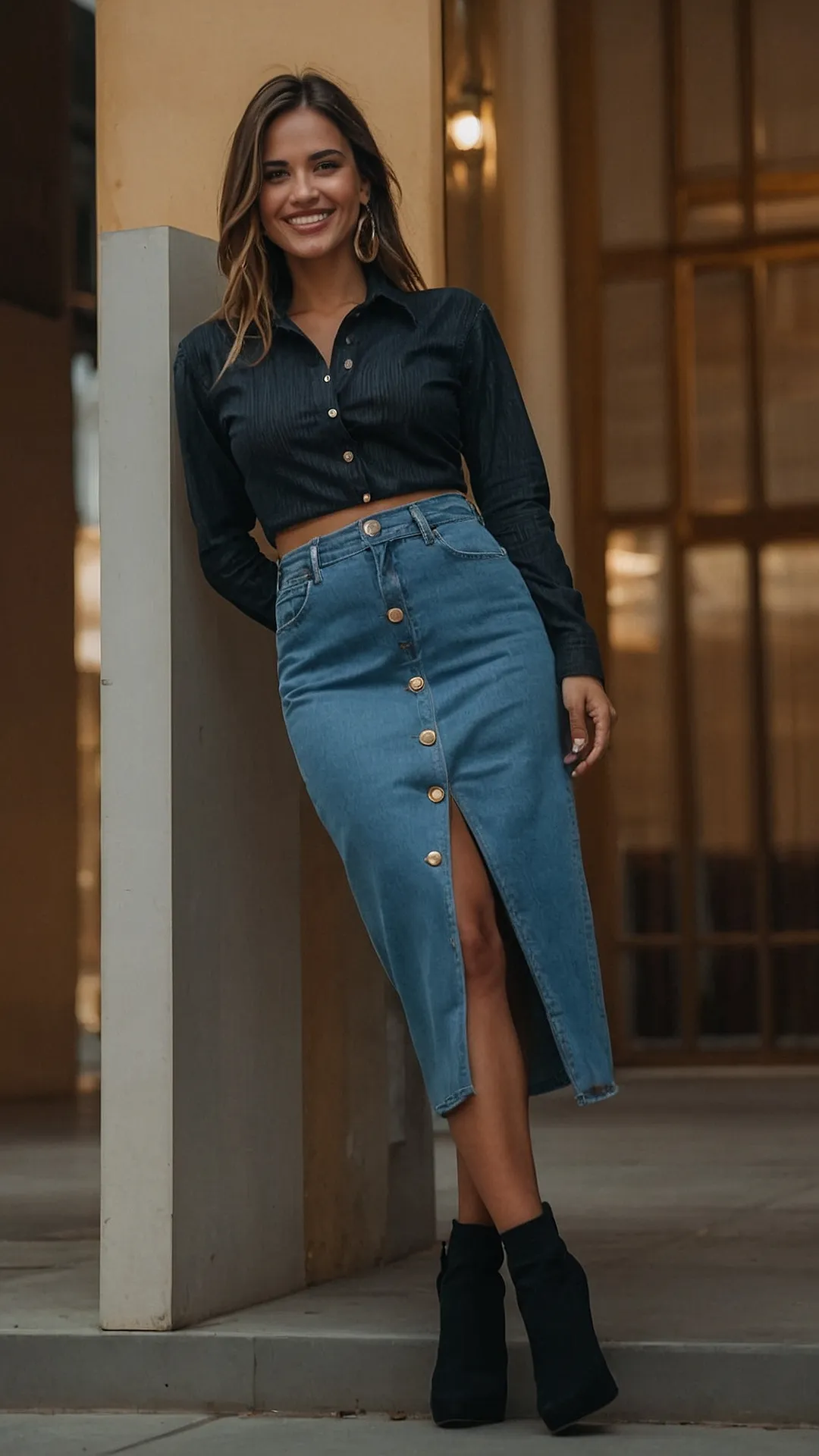 Denim Skirt Goals:  From Casual to Chic in a Snap!