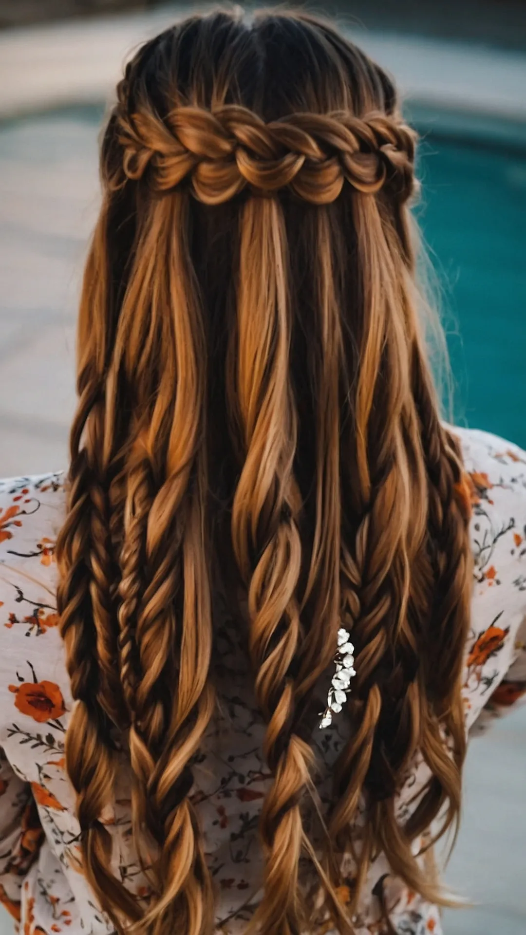 Braided Crown & Waterfall:  Hair Goals!