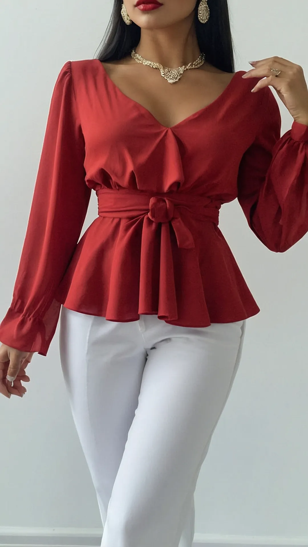 Red Hot Ruffles: The Blouse That's All About You!