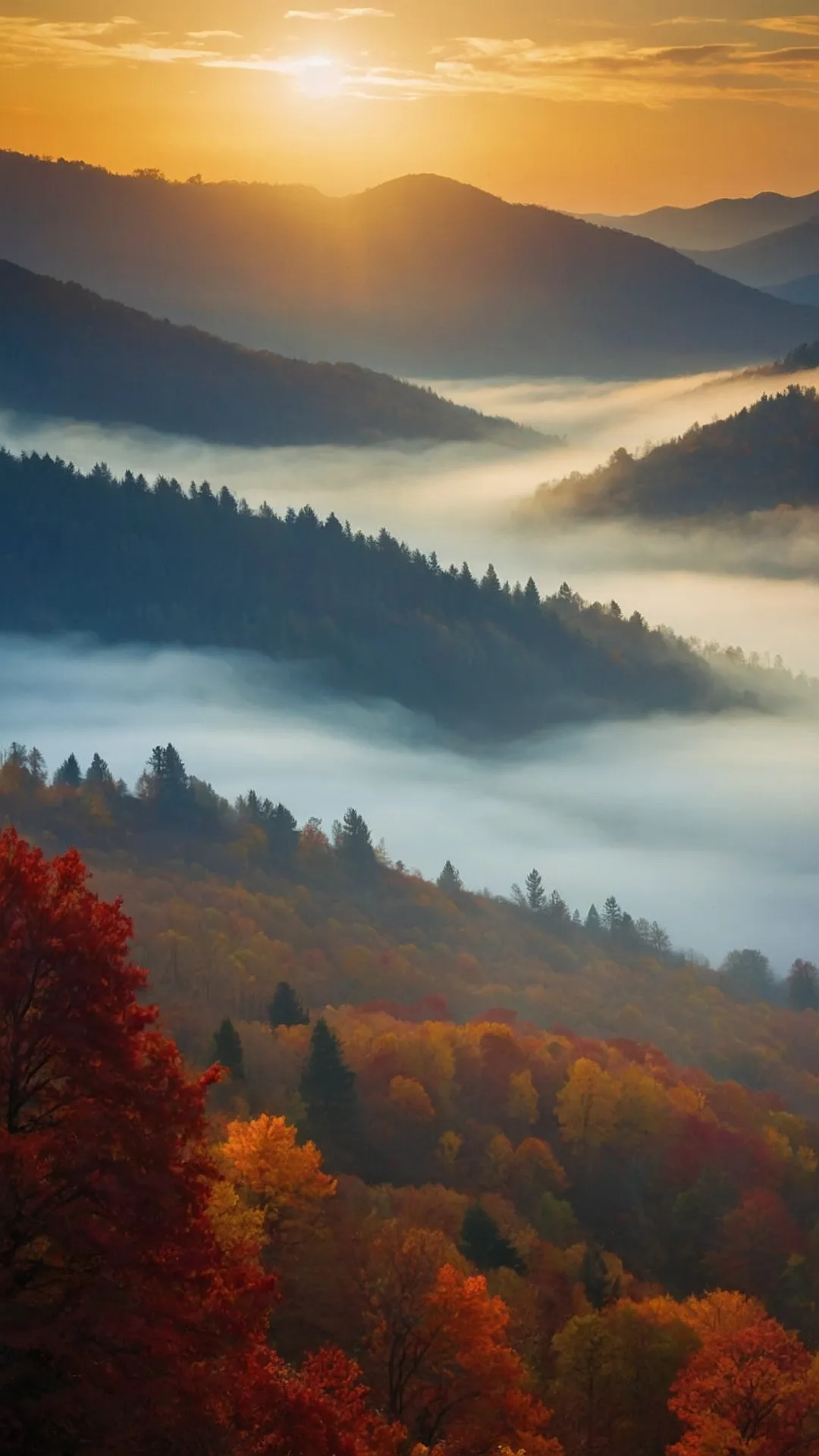 Mist-Kissed Fall: