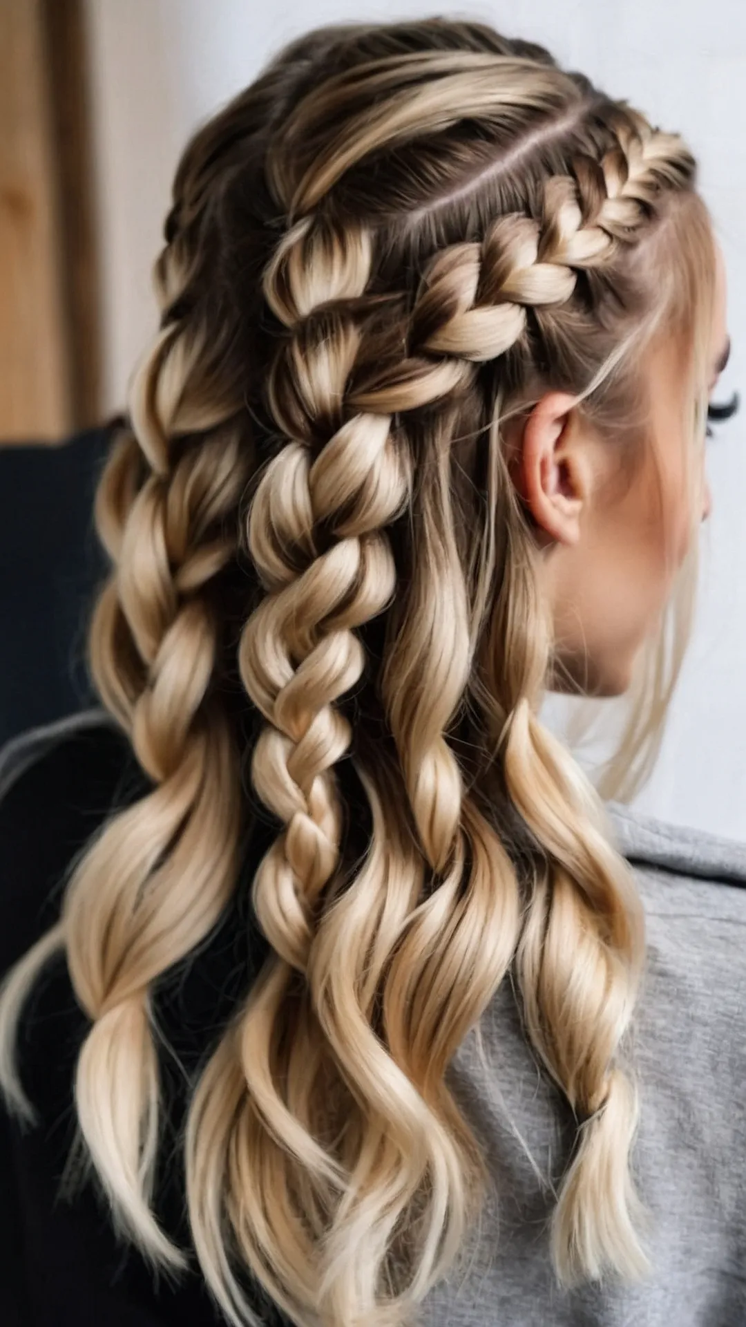 Braided Crown, Curly Fun!